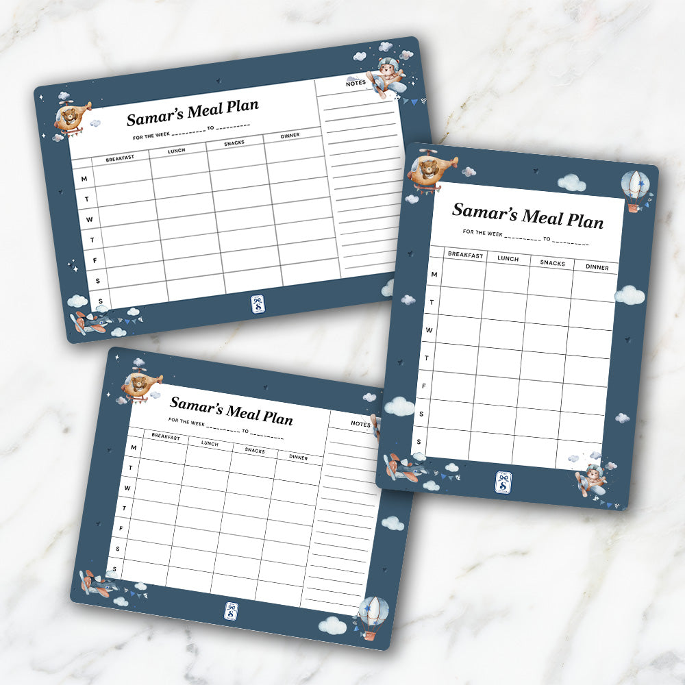 Teddy's Flight Kids Meal Planner