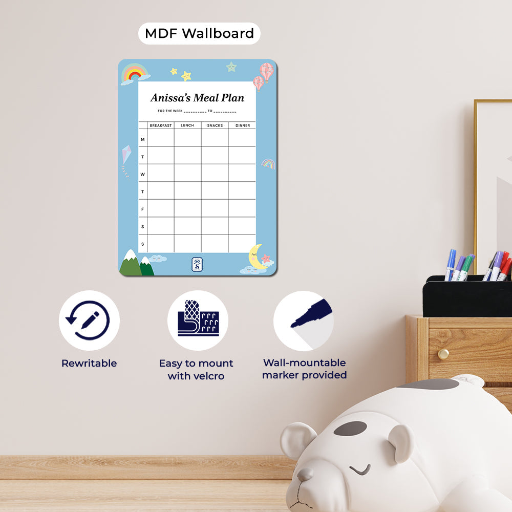 Personalised Kids Meal Planner - Magnet
