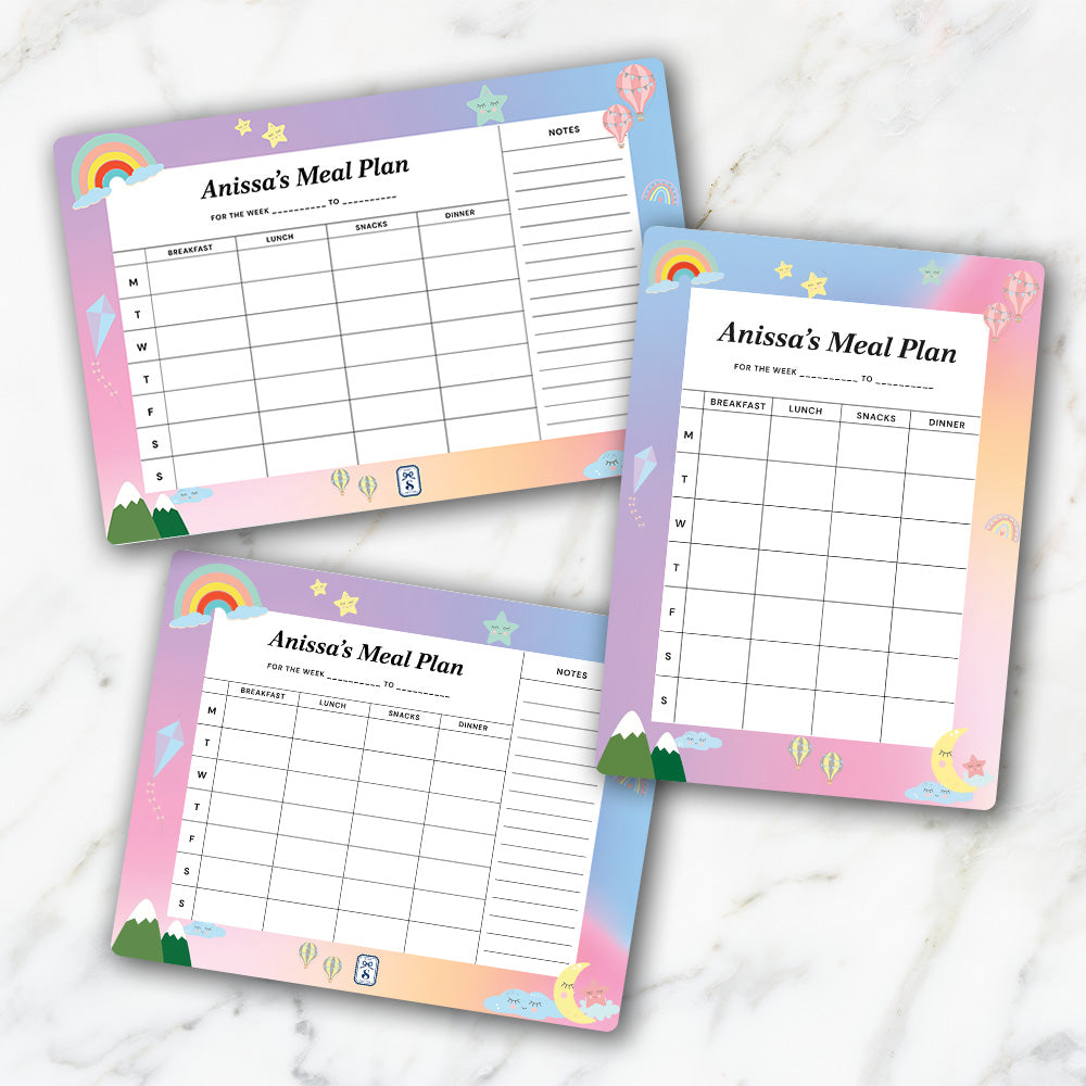 Personalised Kids Meal Planner - Magnet