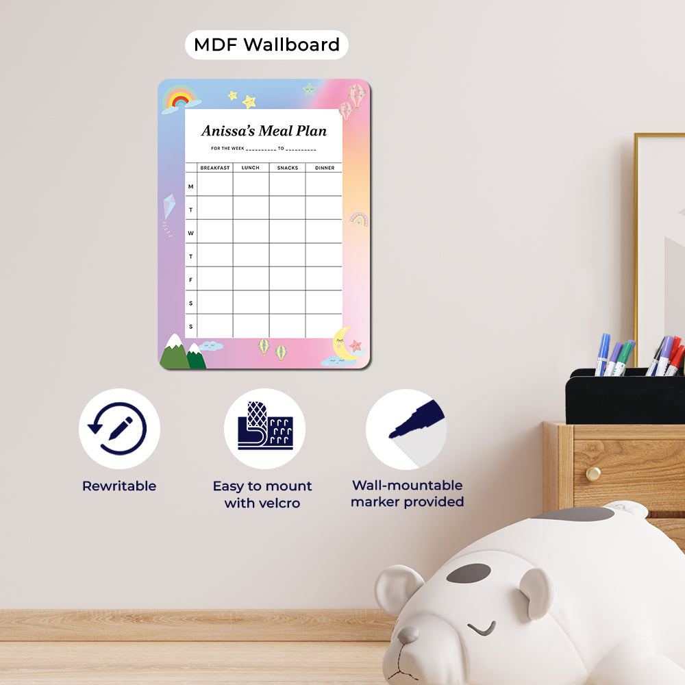 Personalised Kids Meal Planner - Magnet
