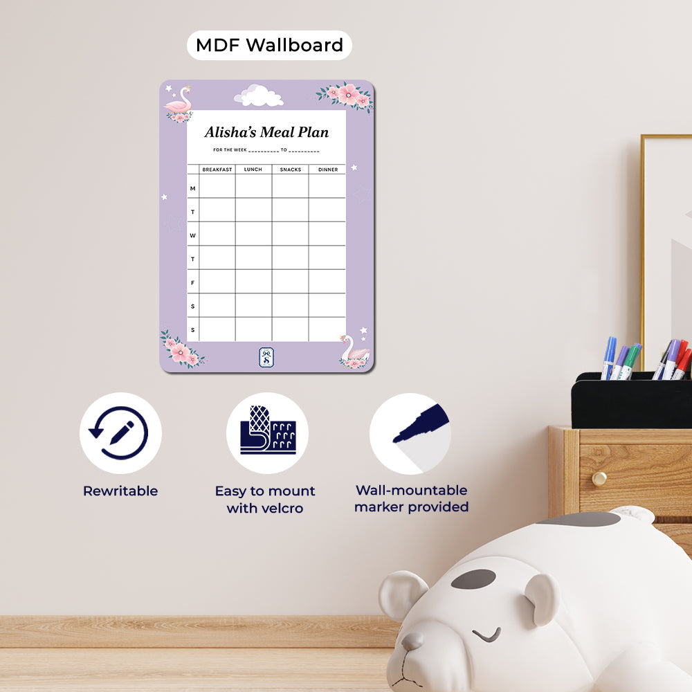 Personalised Kids Meal Planner - Magnet