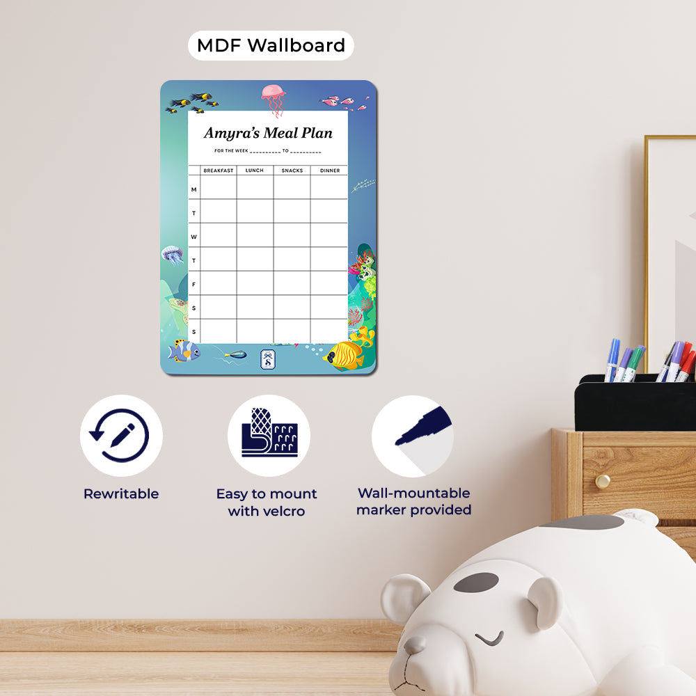 Ocean Bed Kids Meal Planner