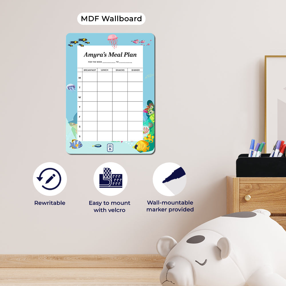 Ocean Bed Kids Meal Planner