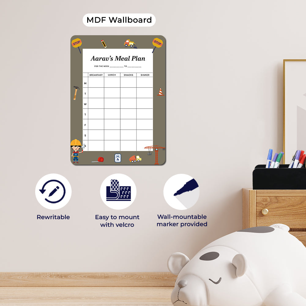 Personalised Kids Meal Planner - Magnet