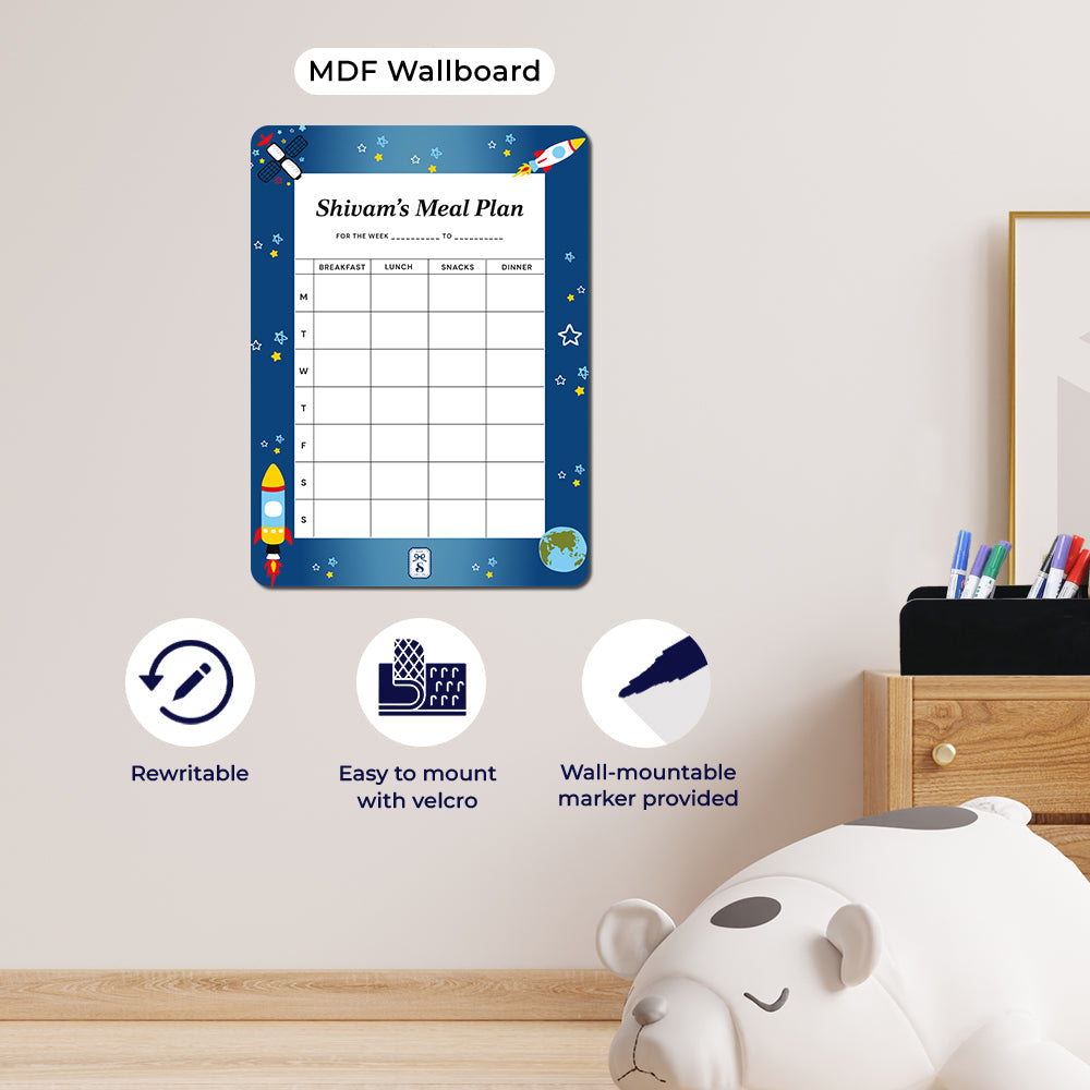 Personalised Kids Meal Planner - Magnet