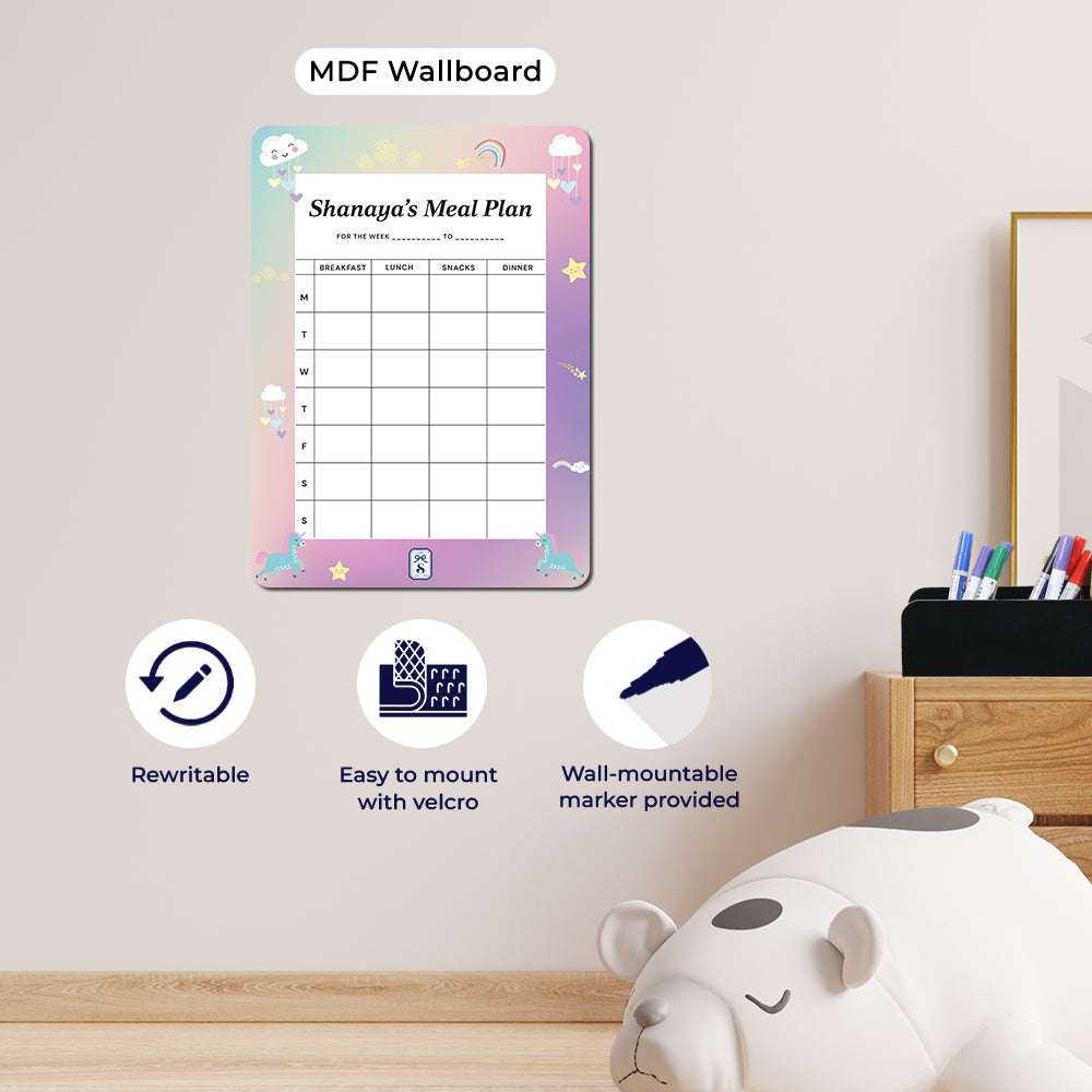 Personalised Kids Meal Planner - Magnet