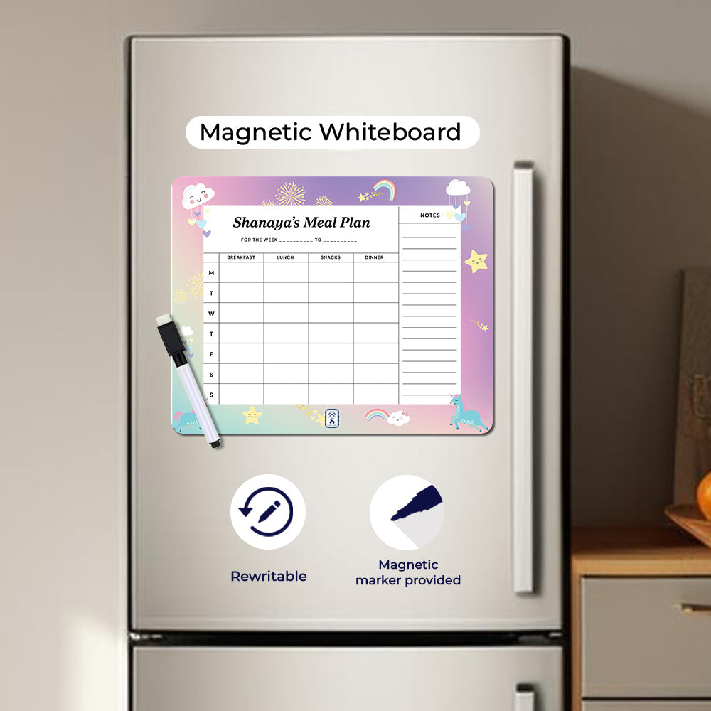 Personalised Kids Meal Planner - Magnet