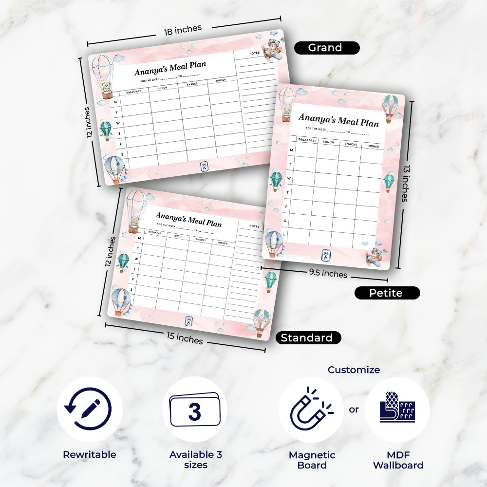 Infinite Sky Kids Meal Planner