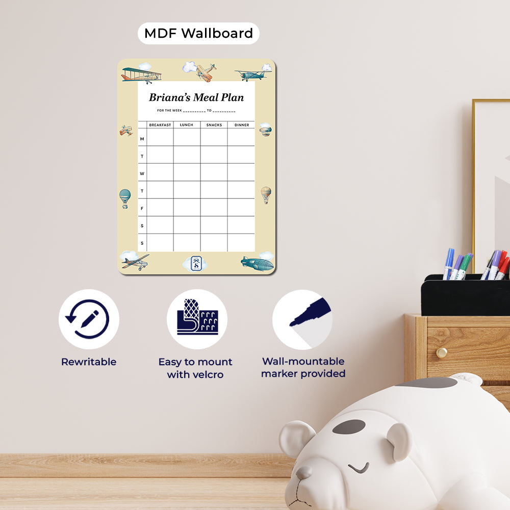 Personalised Kids Meal Planner - Magnet