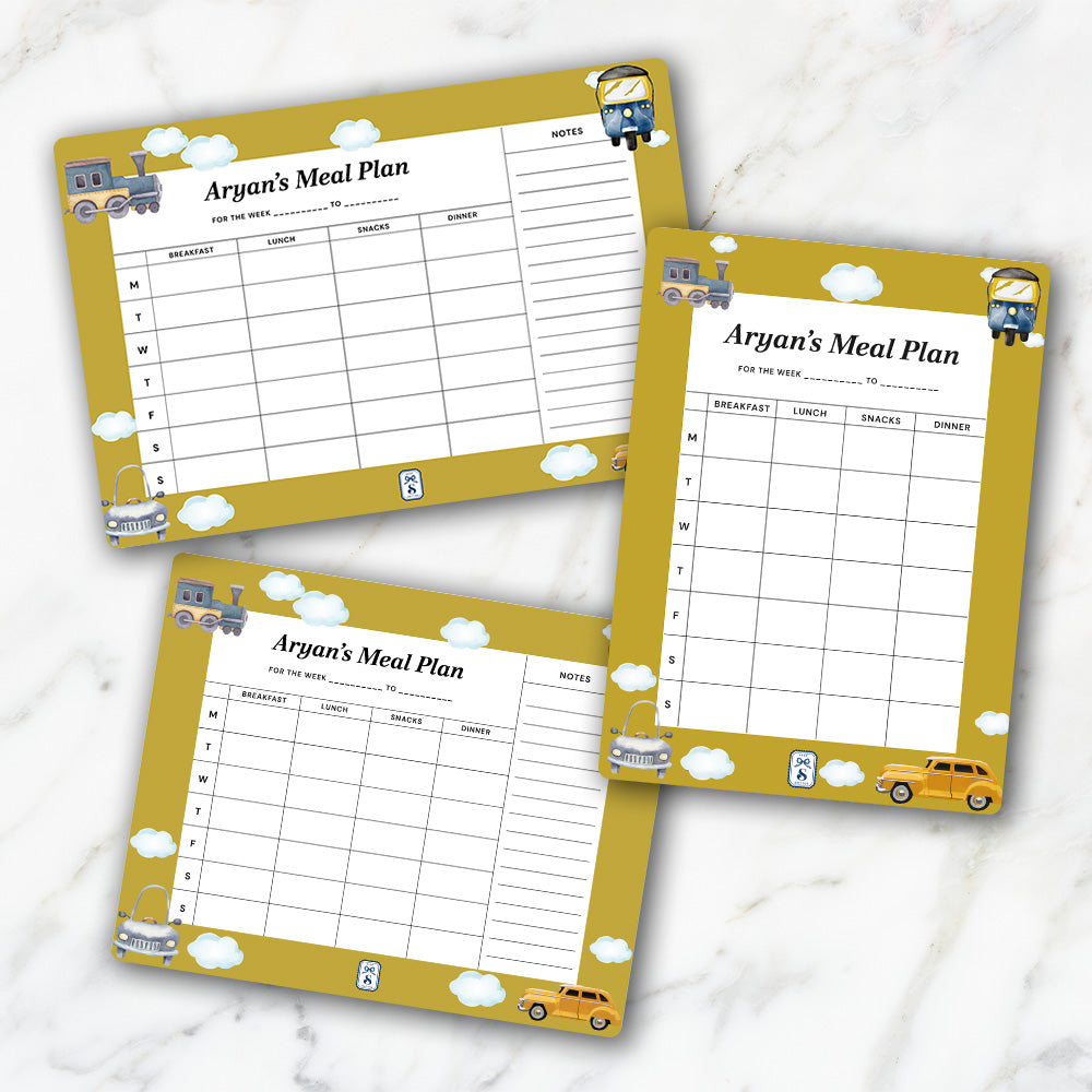 Transport Kids Meal Planner