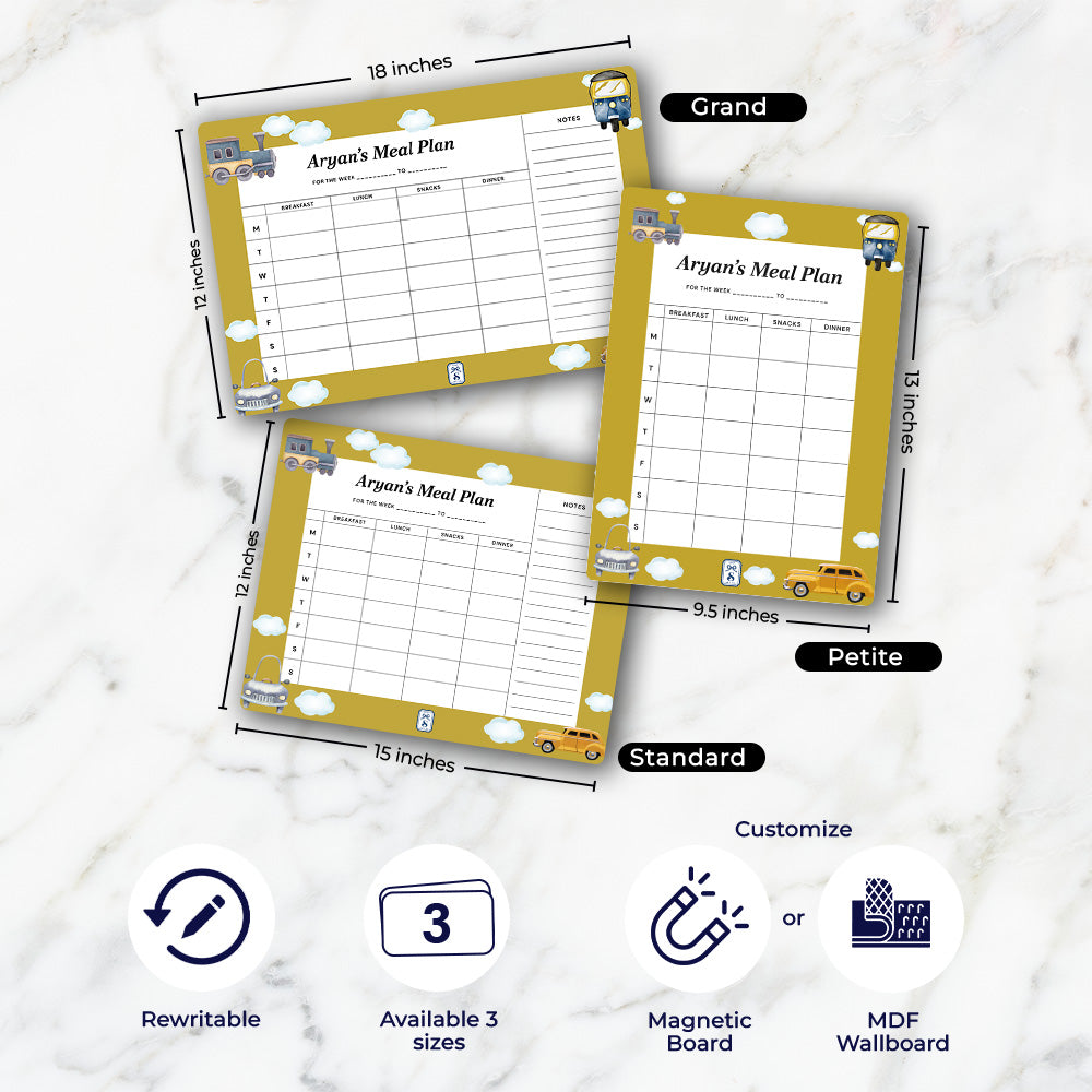 Transport Kids Meal Planner