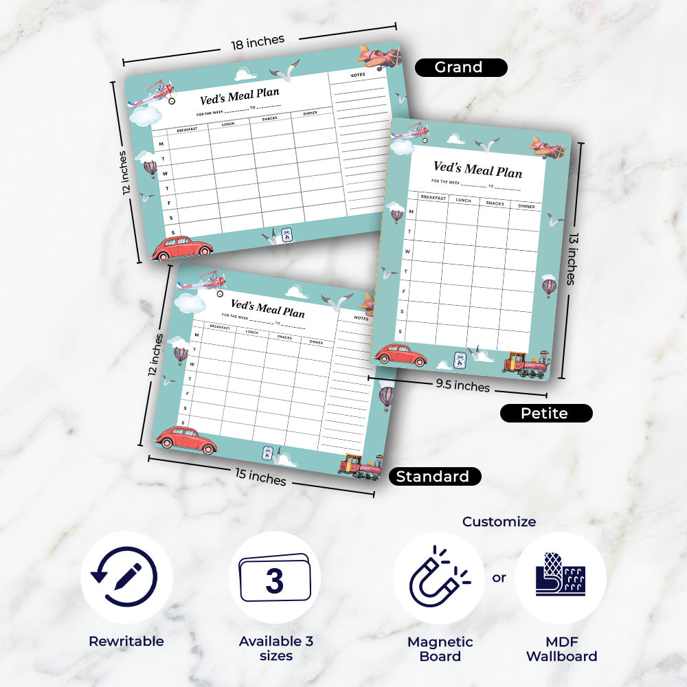 Transport Kids Meal Planner