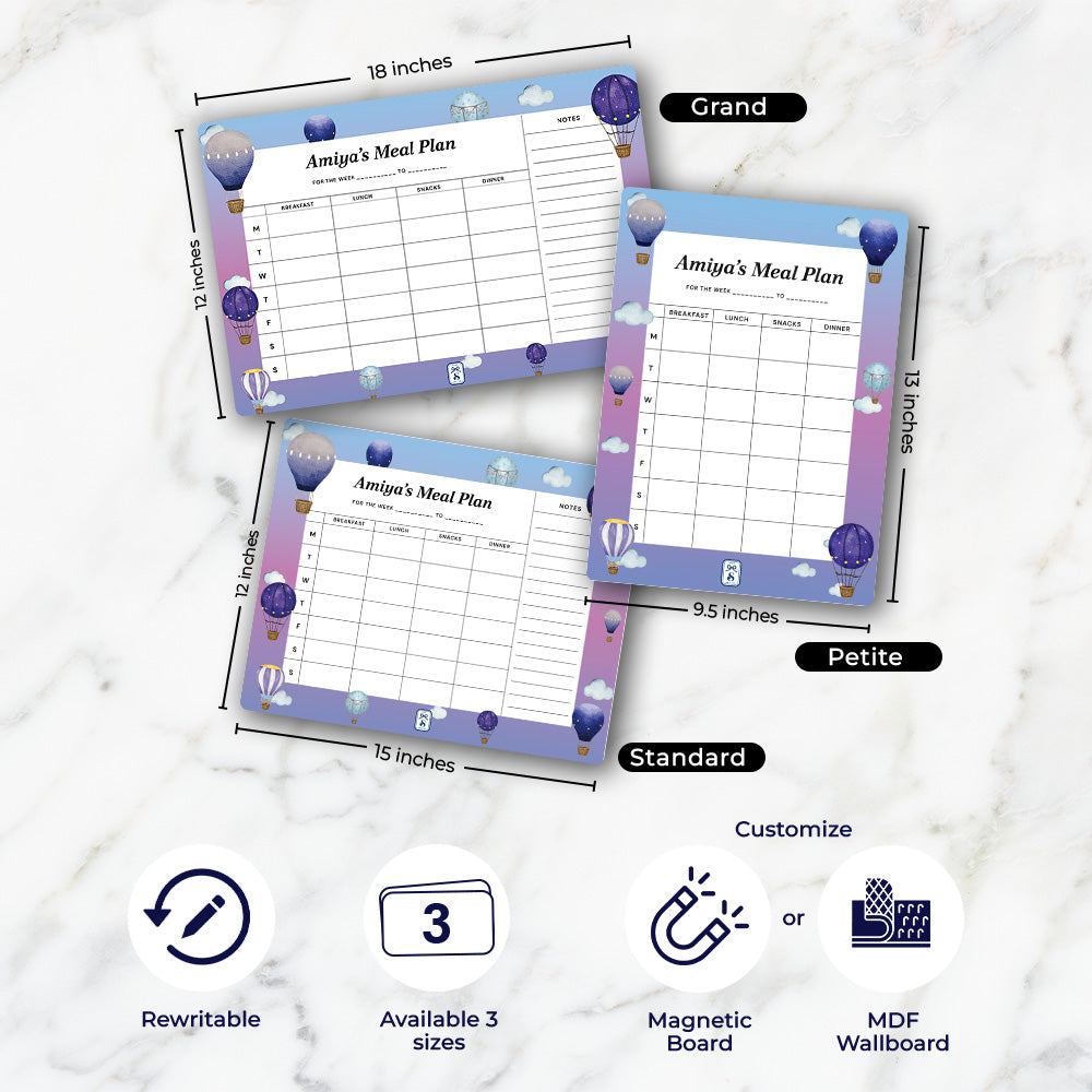 Night Flight Kids Meal Planner