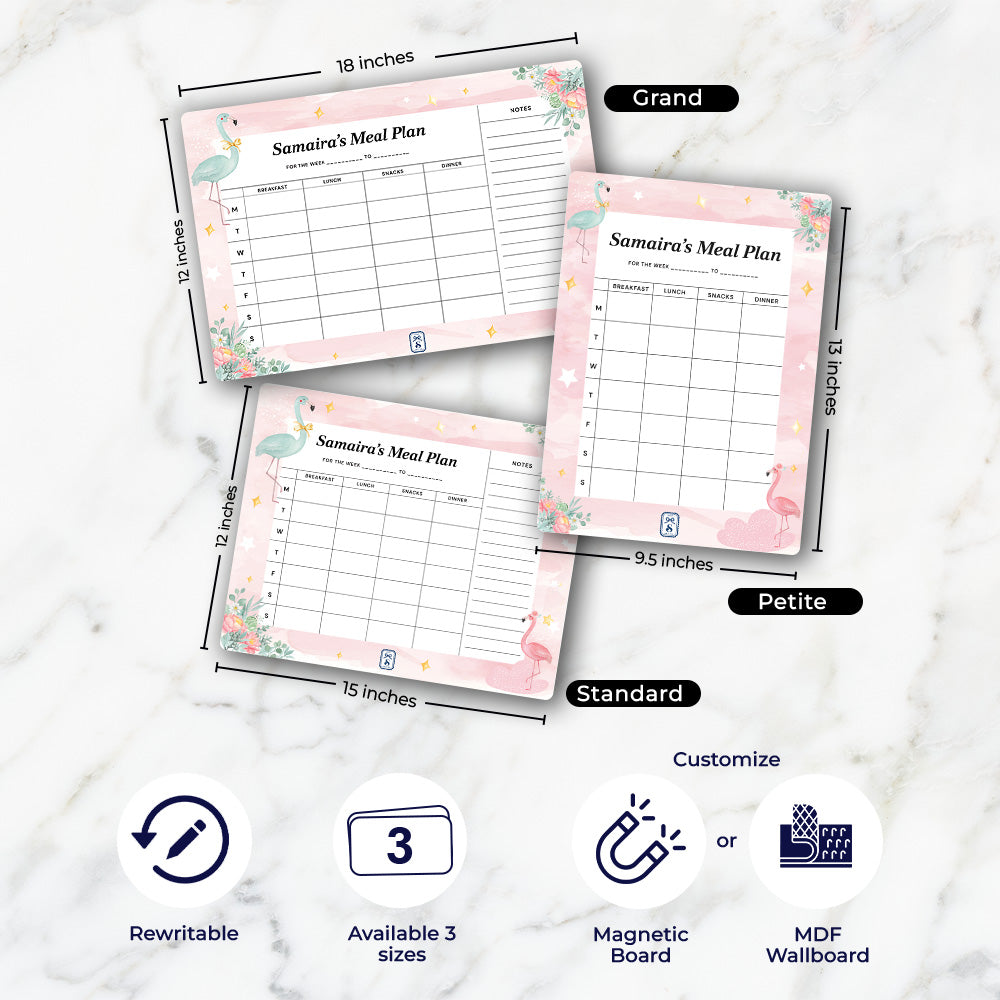 Flamingoland Kids Meal Planner