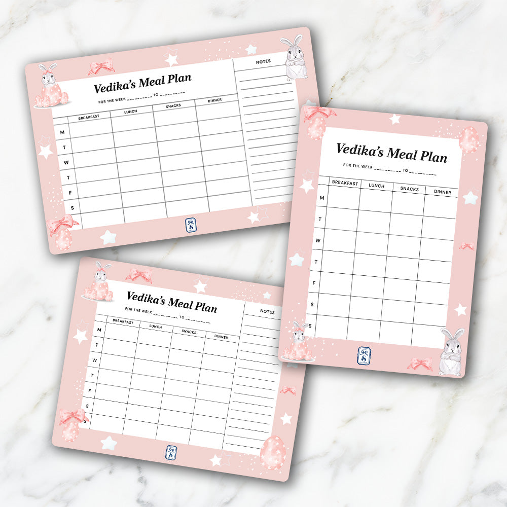 Easter Bunnies Kids Meal Planner