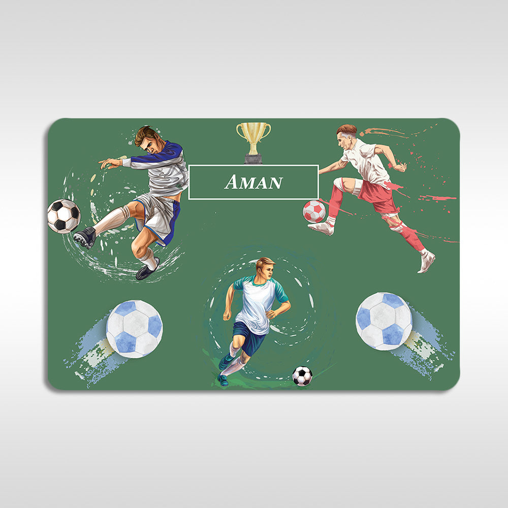 Football Fever Tableware Set (kids) (4 Placemats & 4 Casters)