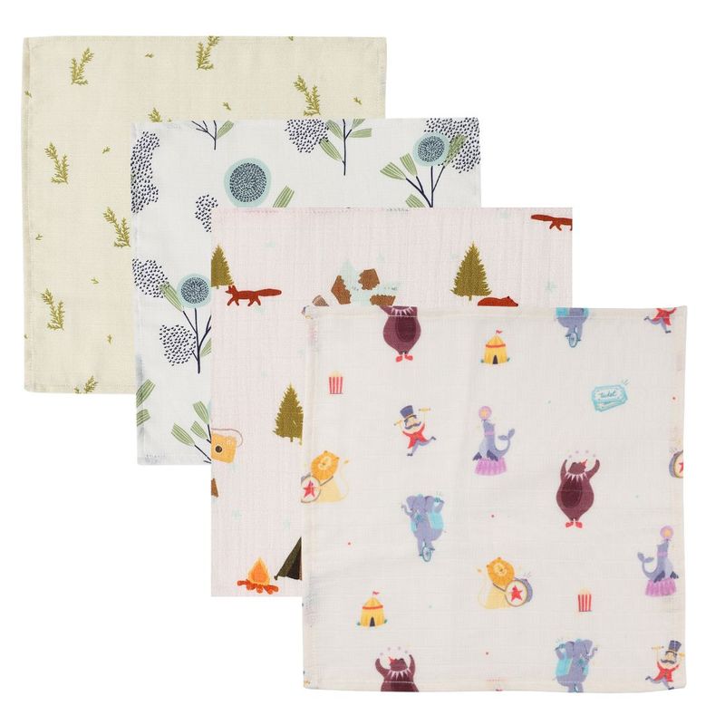 Organic Muslin Face Napkin-Pack of 4