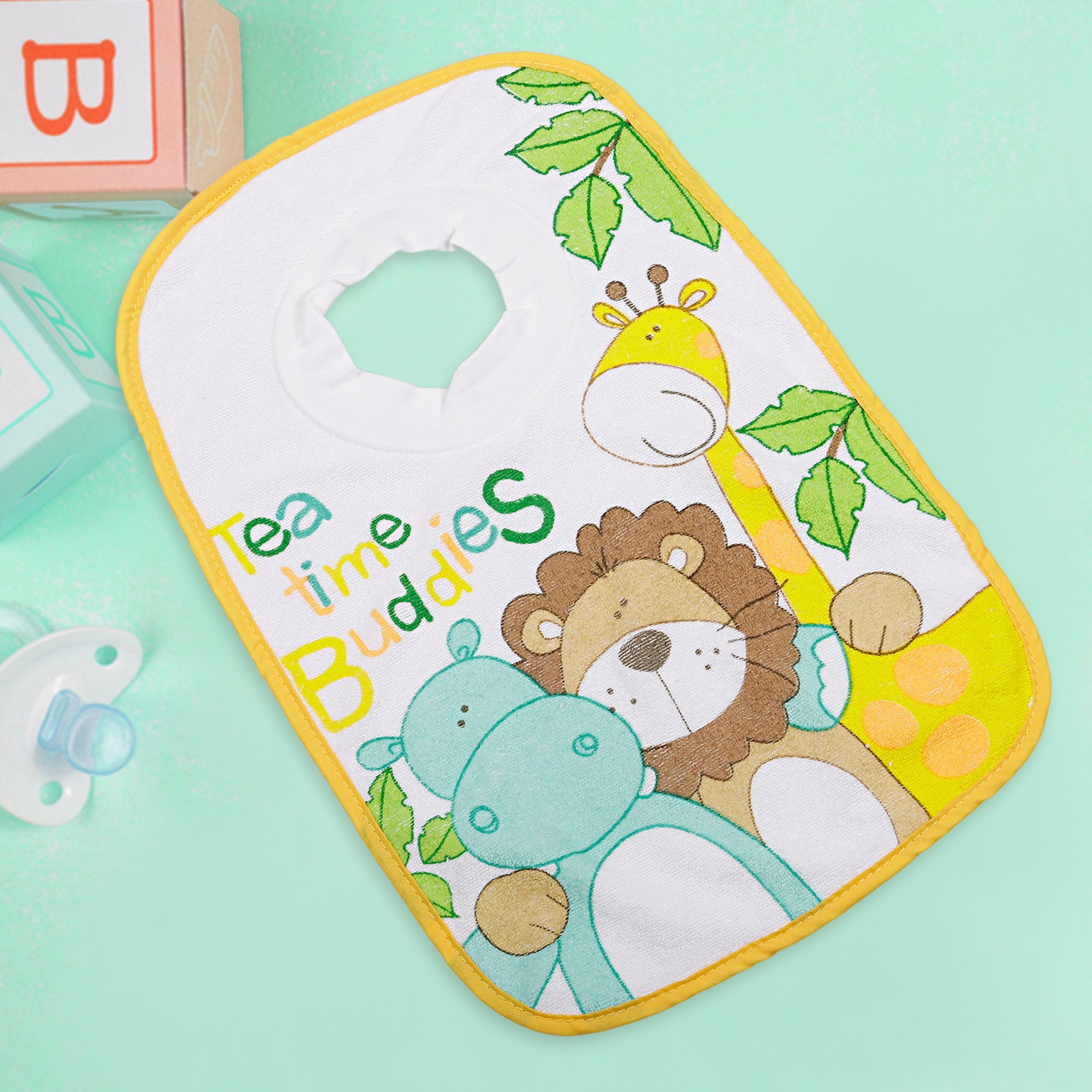 Feeding Bib Jungle Buddies Multicolour - Baby Moo