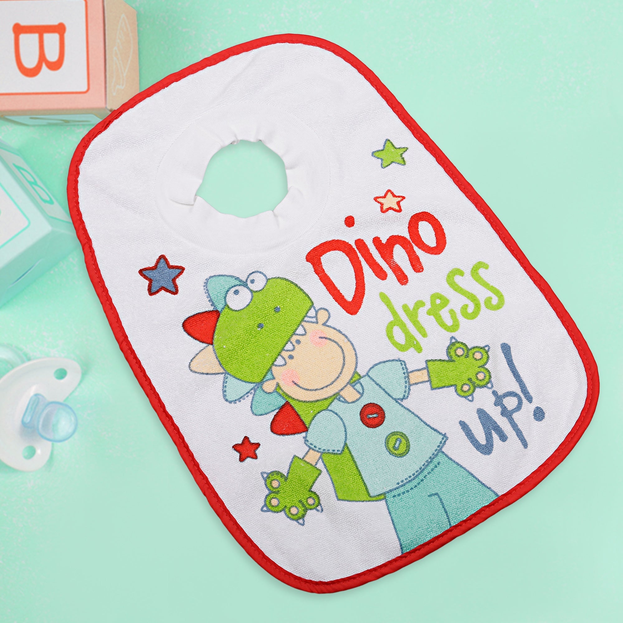 Feeding Bib Dino Dress Up Multicolour - Baby Moo