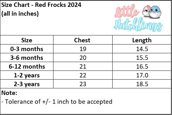 Christmas Red Frock (Wreath)