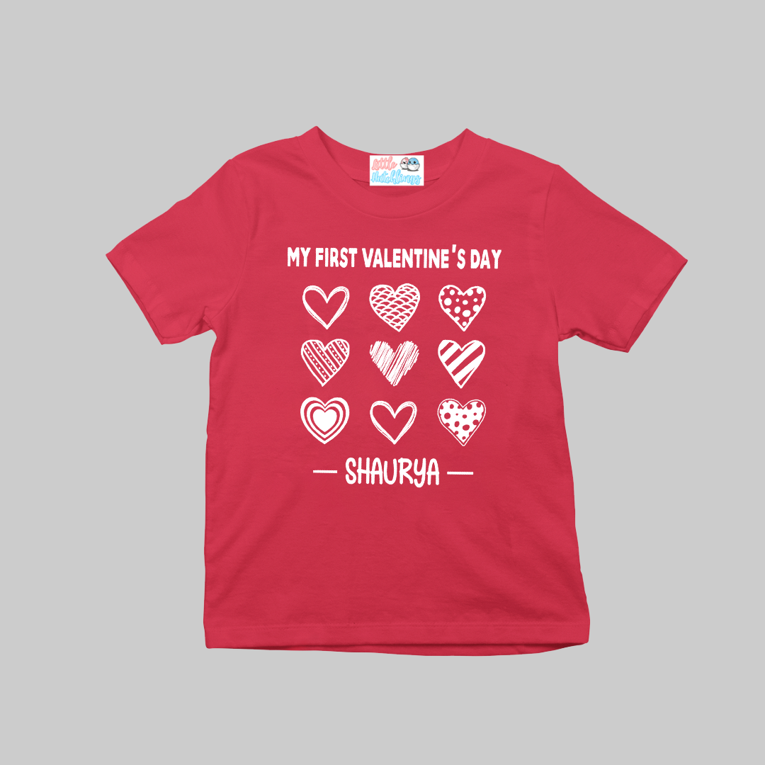 First Valentines Day Red (Full of Hearts)