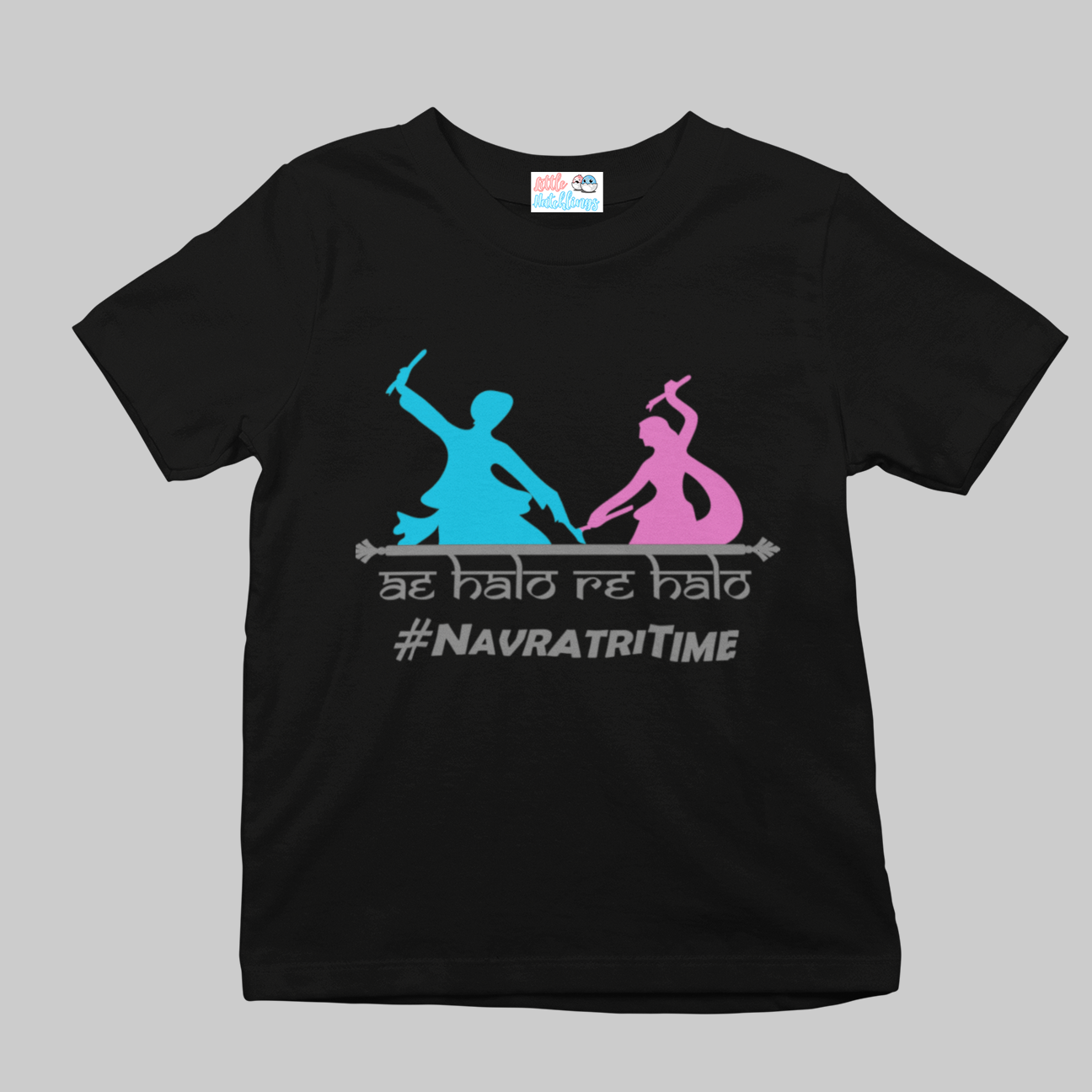 Ae Halo Re Halo Navratri Black Onesie / Romper / Tshirt