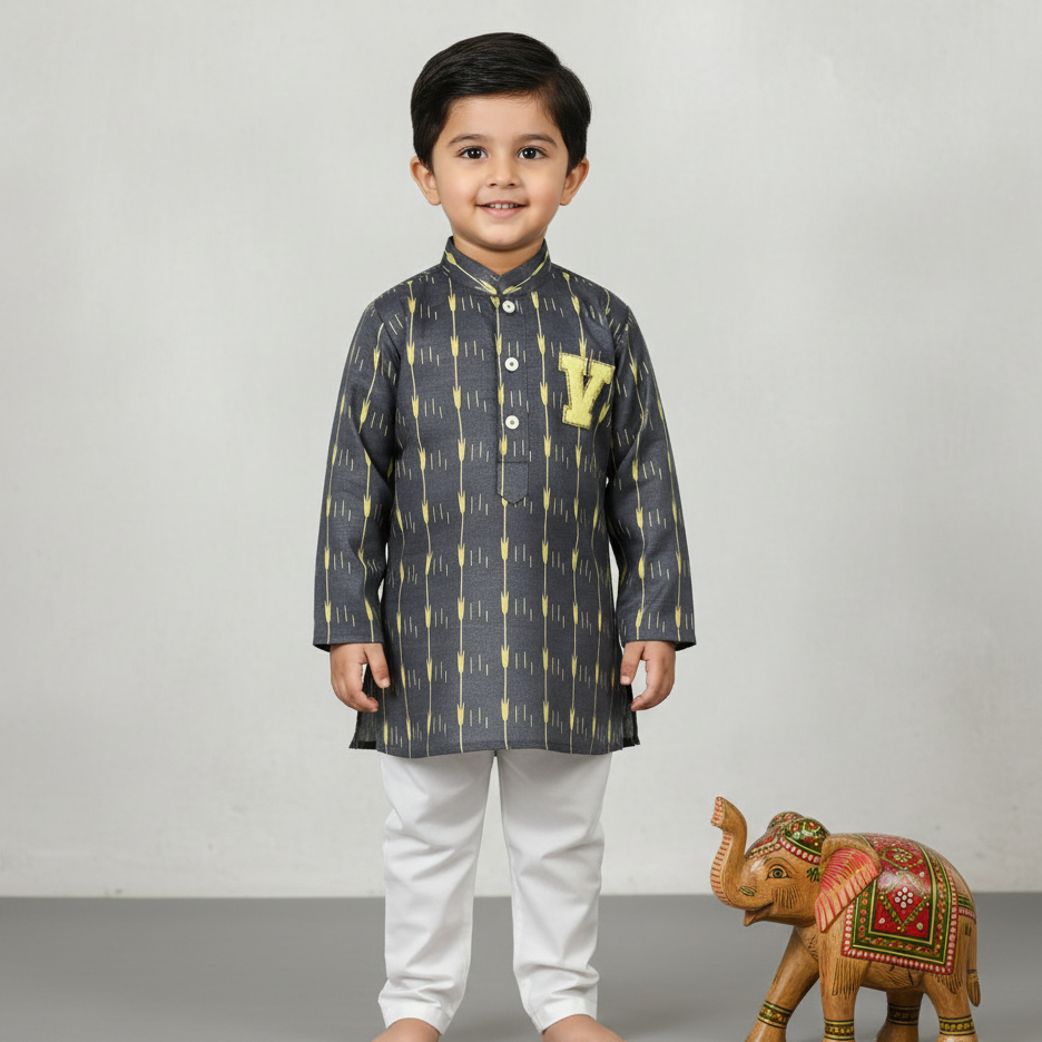 Kurta Set With Initial