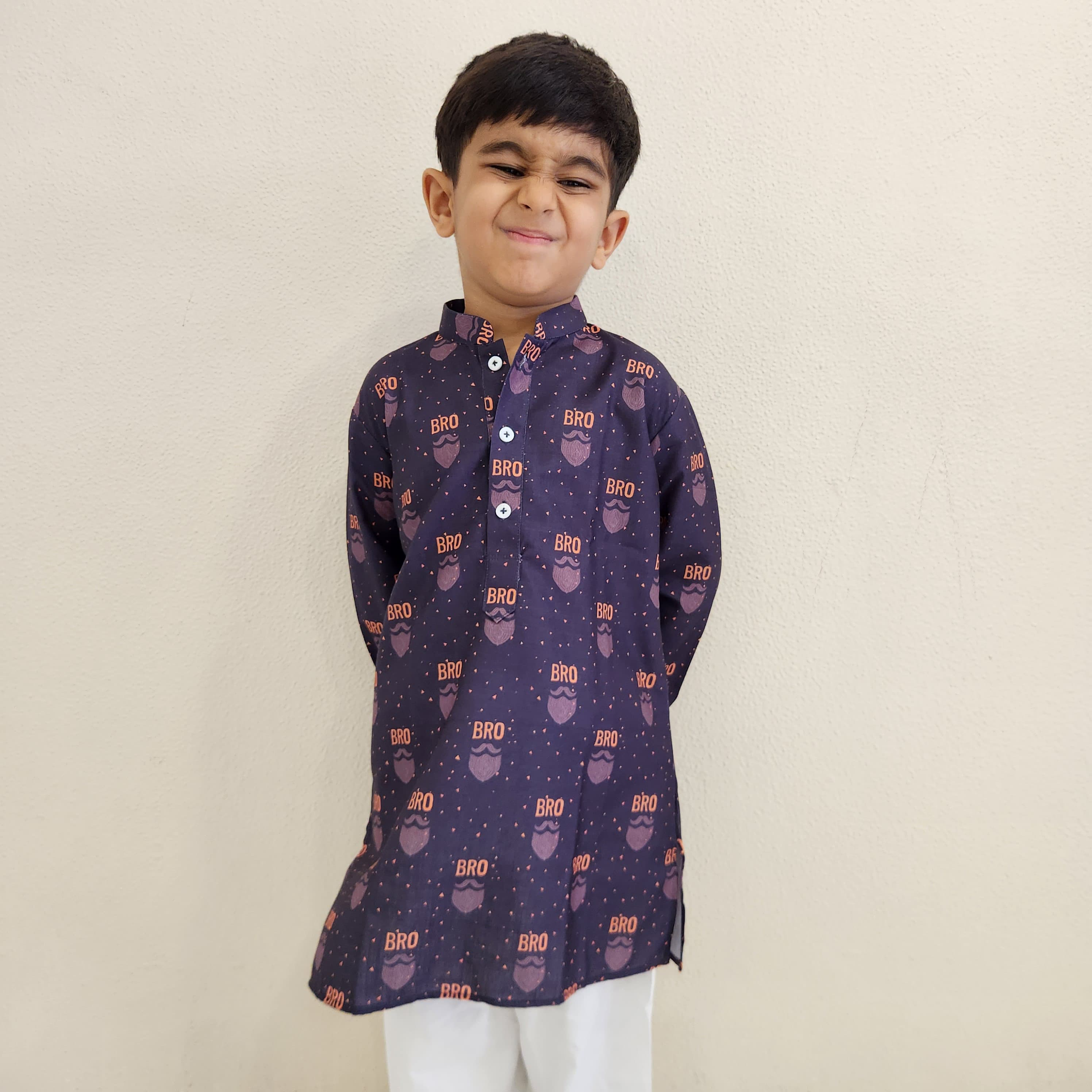 Bearded Bro Rakhi Kurta Set