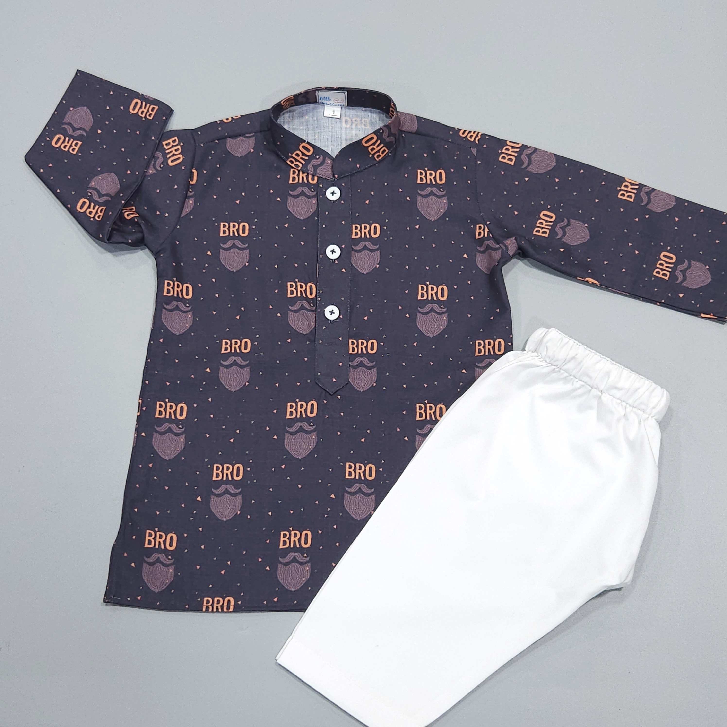 Bearded Bro Rakhi Kurta Set