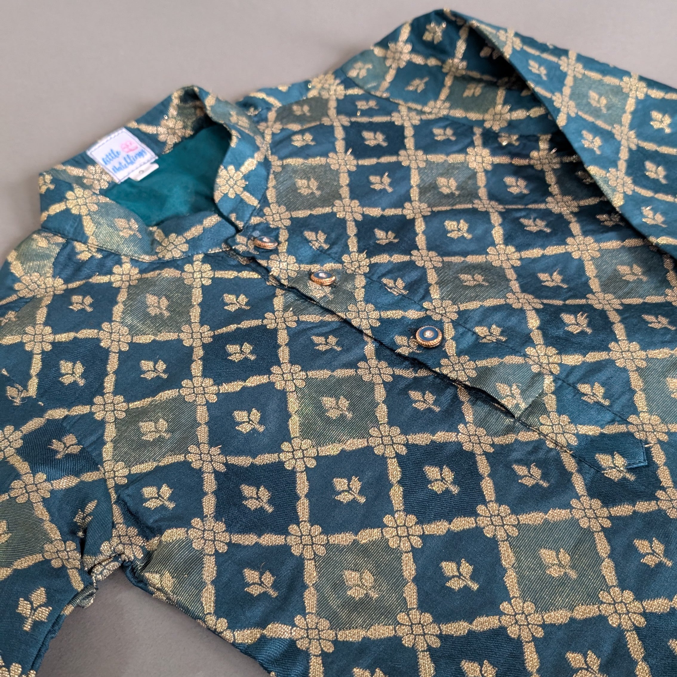 Banarasi Jacquard Kurta Set ( 8-10 Years)