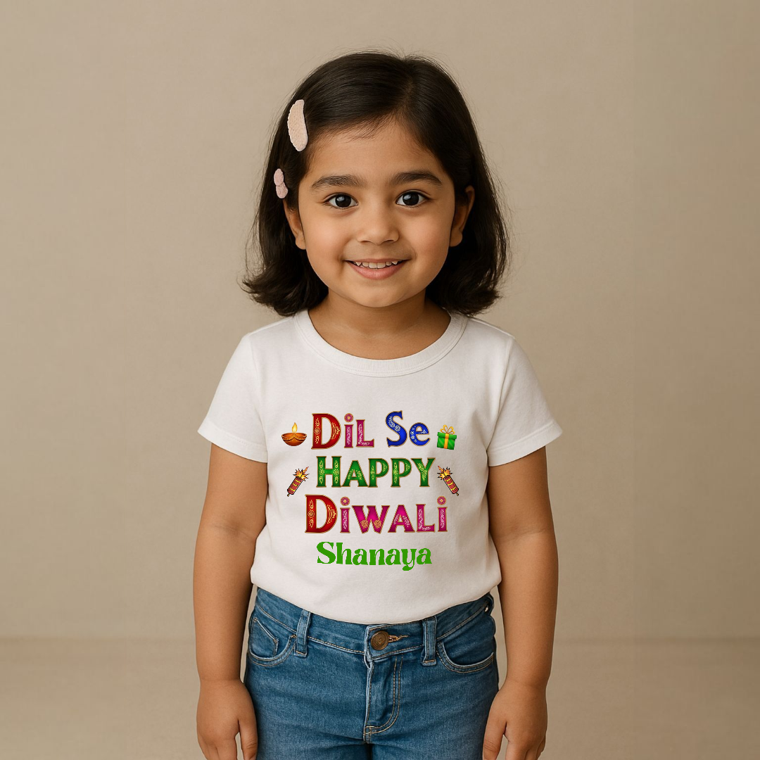 Dil Se Happy Diwali White