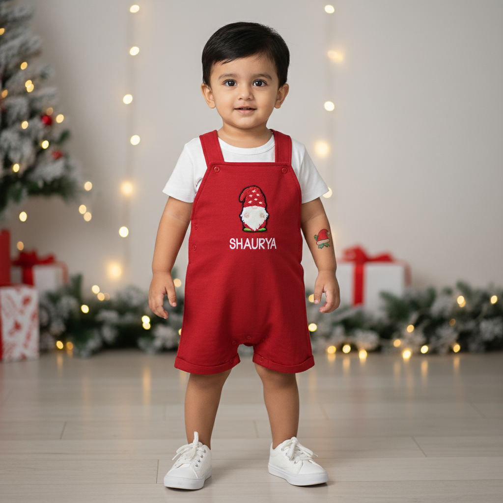 Christmas Red Dungaree (Santa)