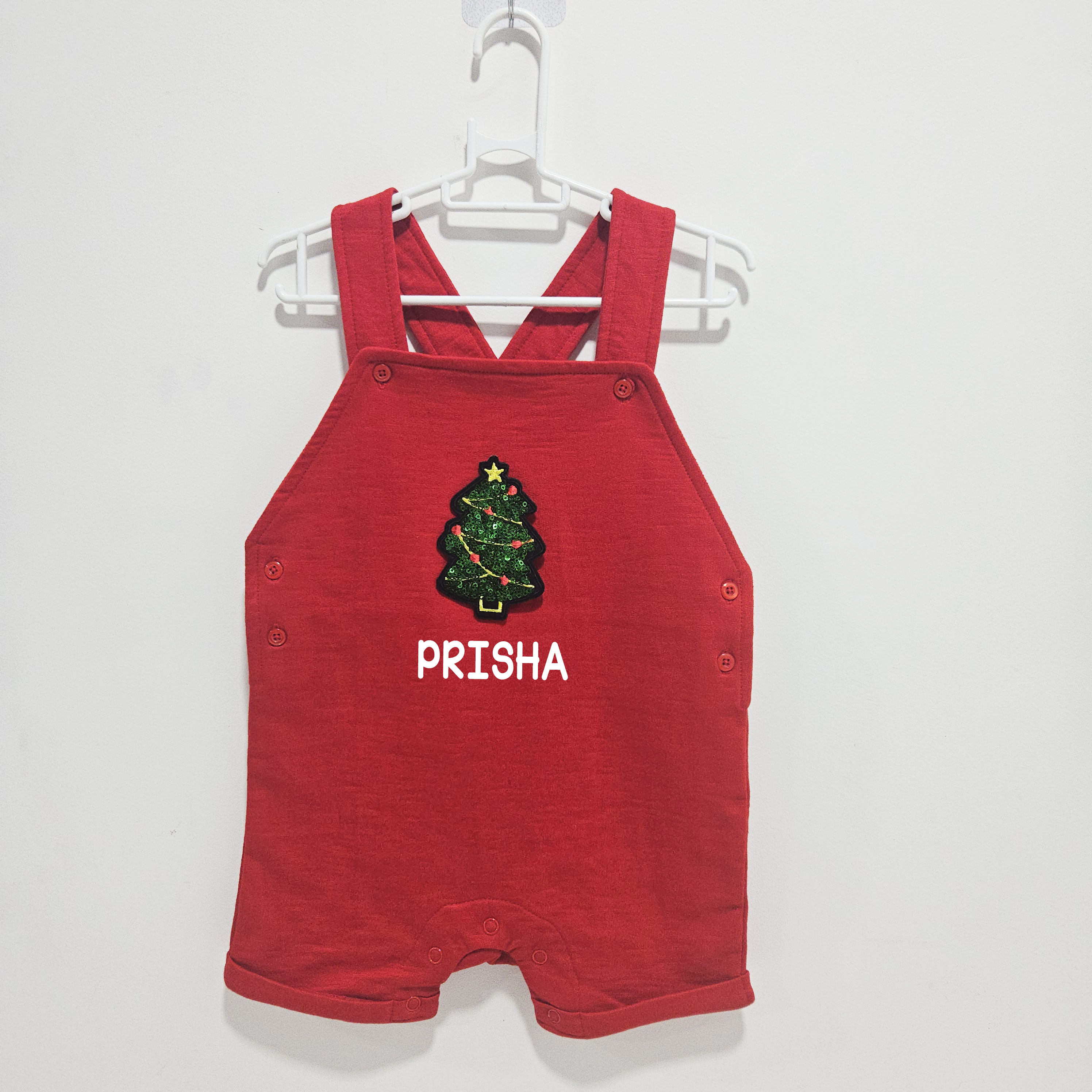Christmas Red Dungaree (Tree)