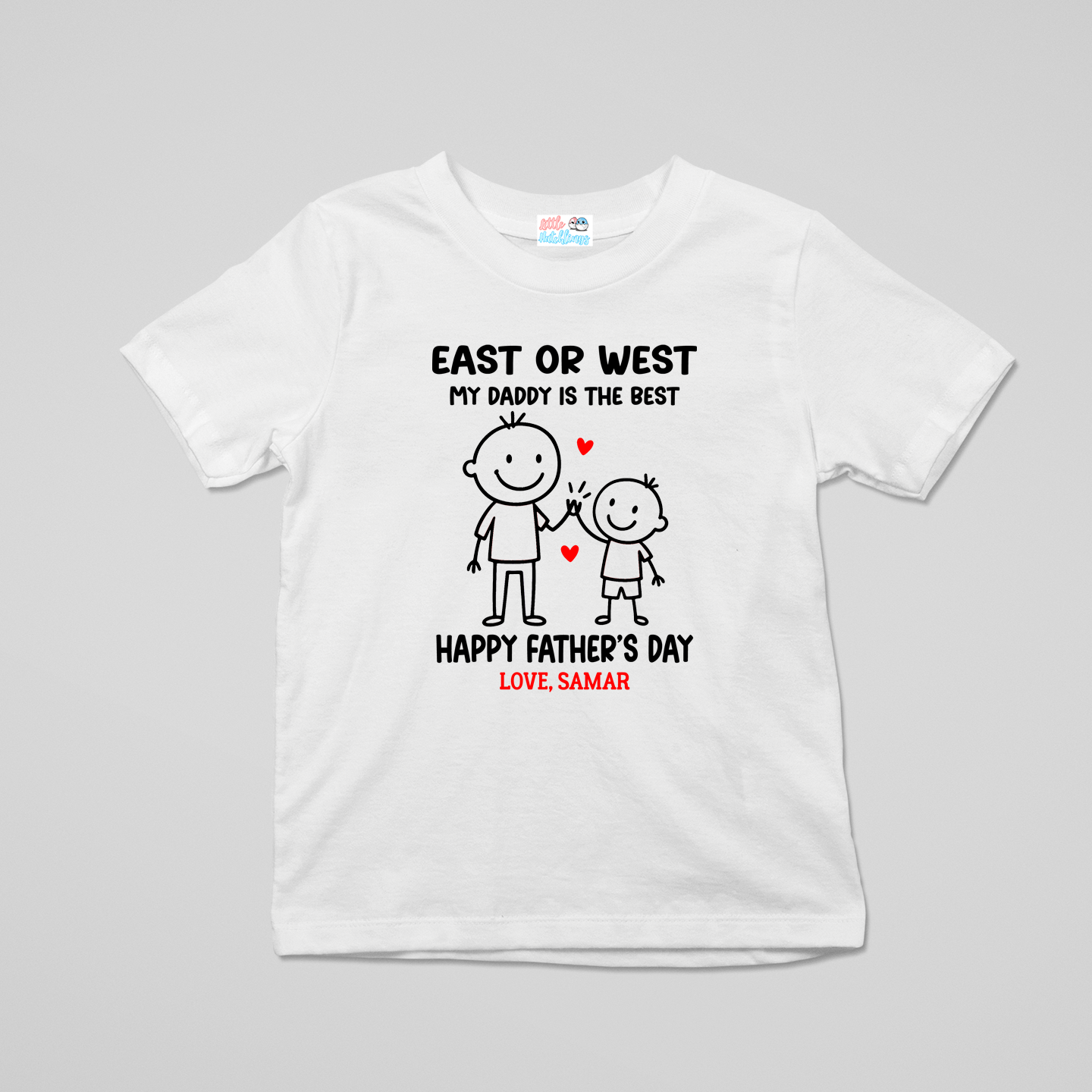 East Or West My Daddy Is The Best (Boy) White