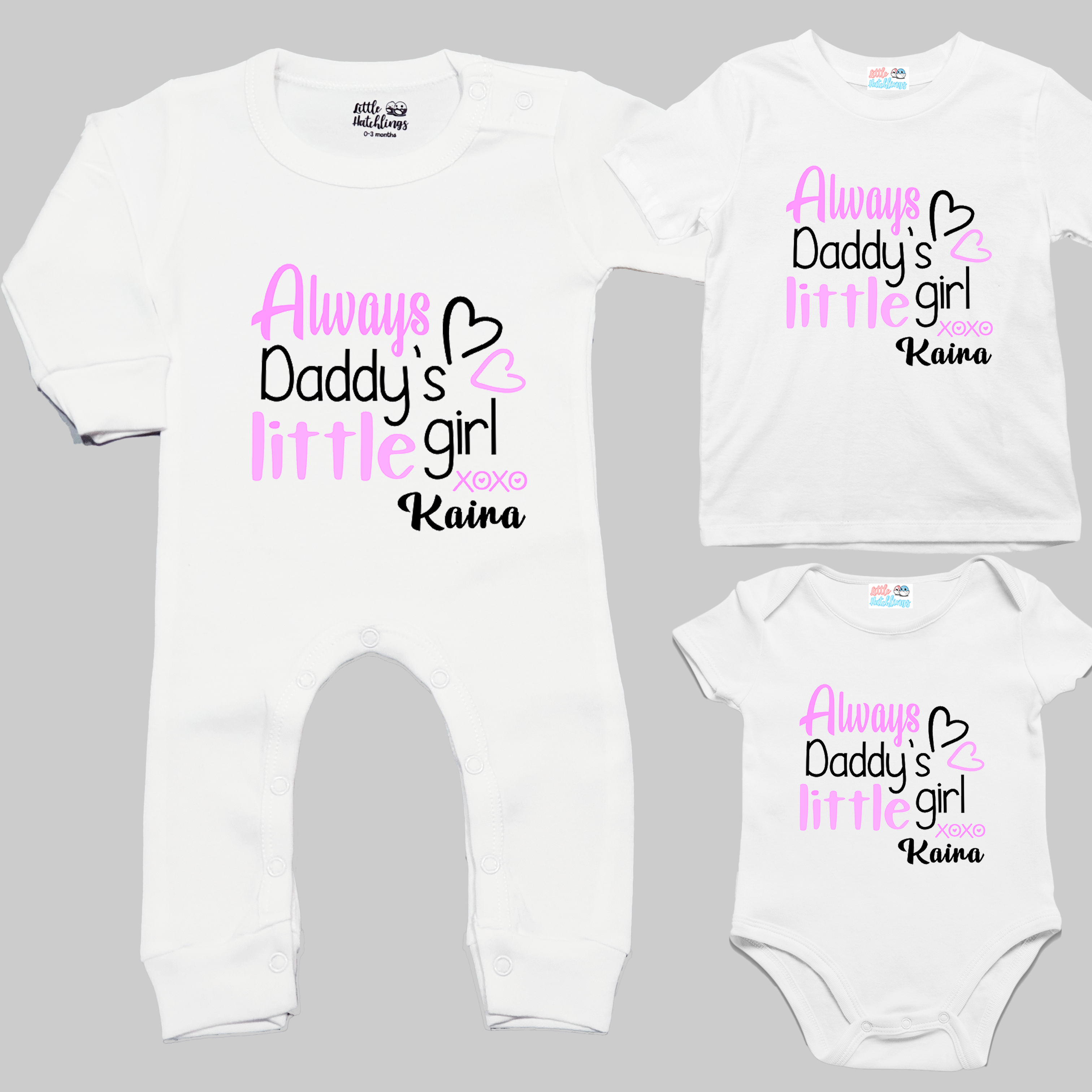 Daddy's Little Girl - Daughters Hero White Combo