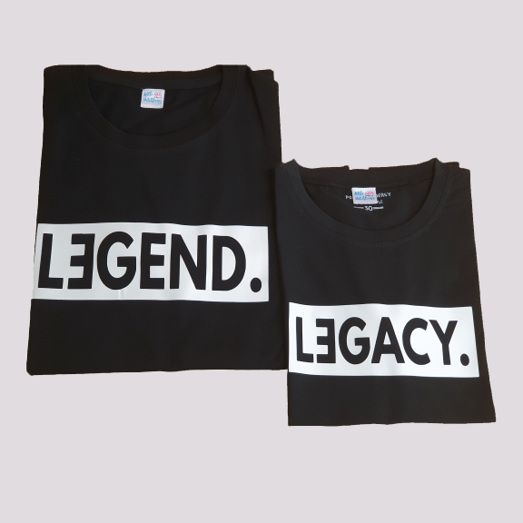 Legend Legacy Black Combo - Adult Tshirt + Full Romper