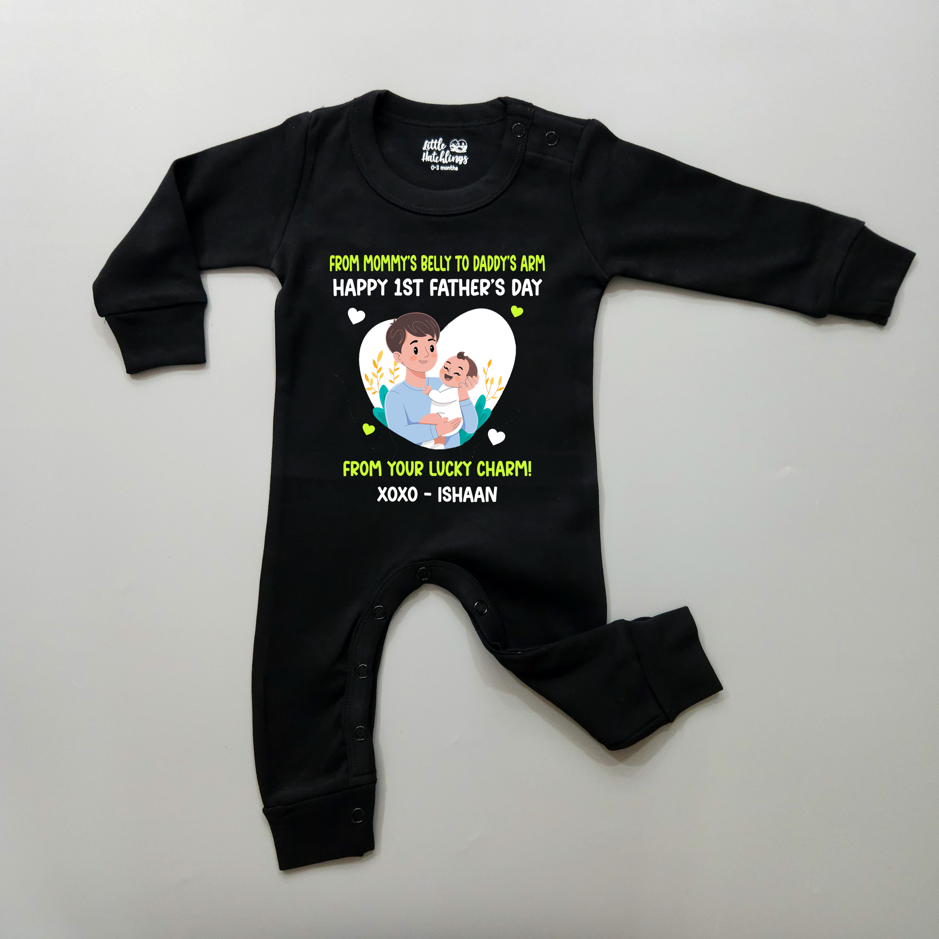Lucky Charm First Father's Day Black