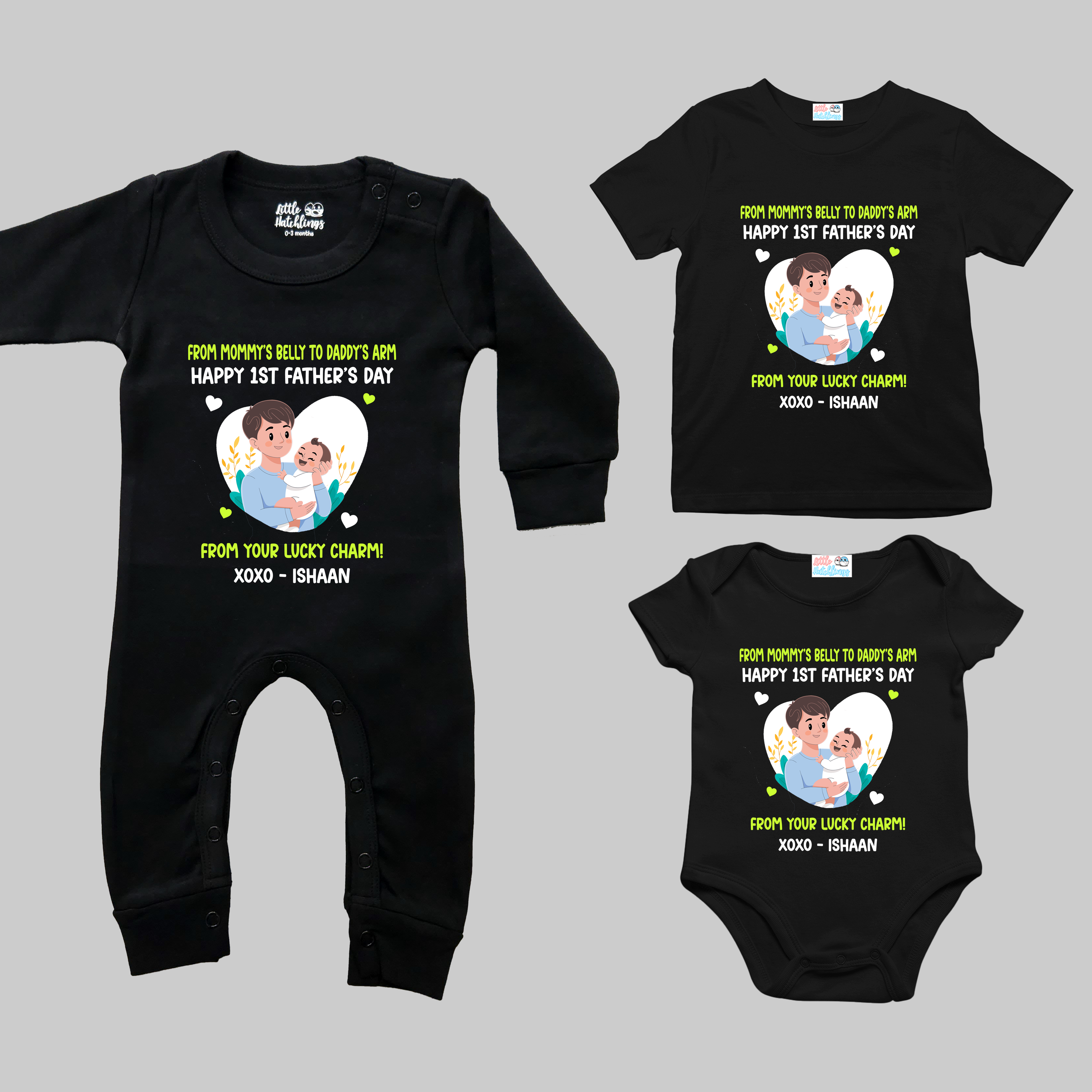 Lucky Charm First Father's Day Black
