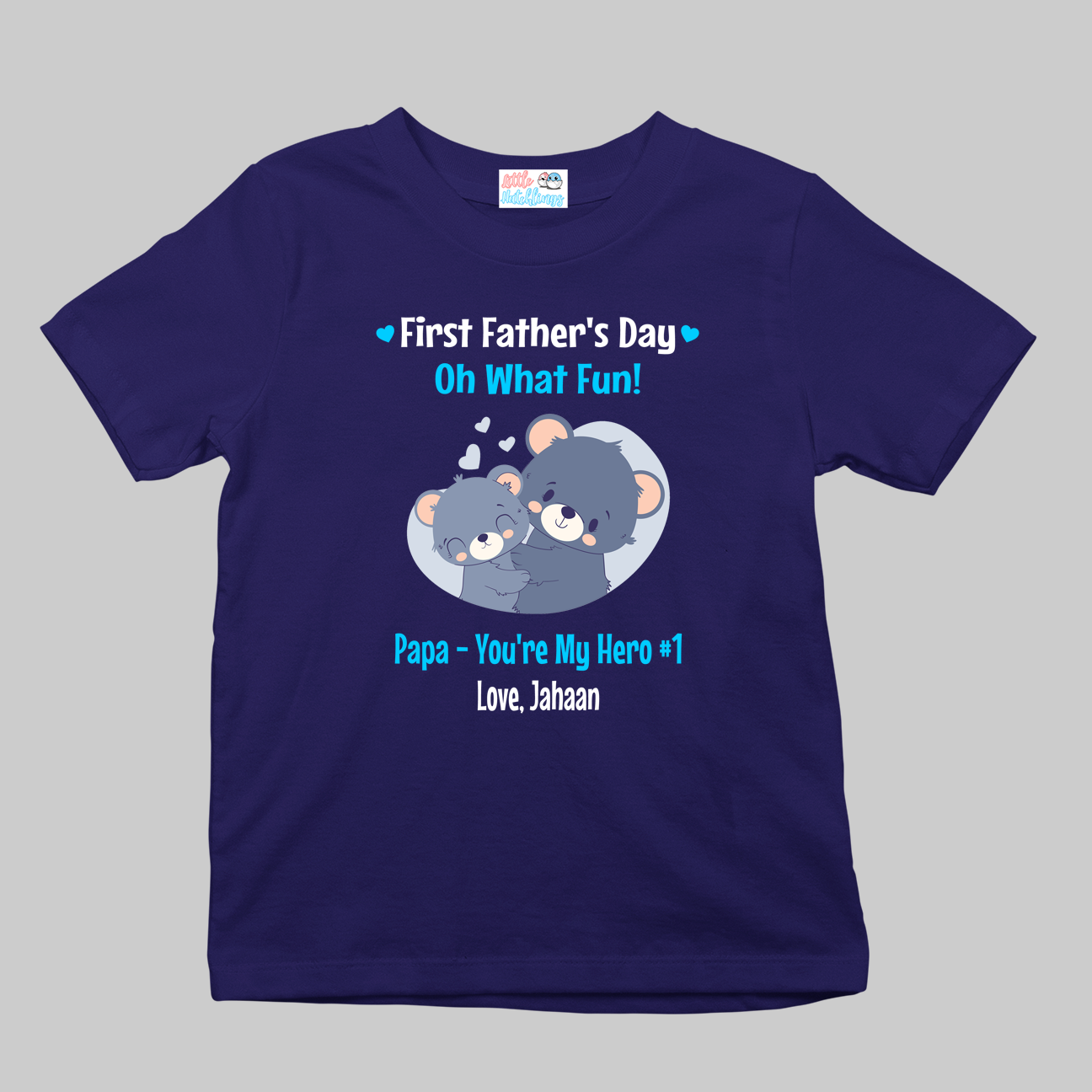 Oh What Fun First Father's Day Navy Blue