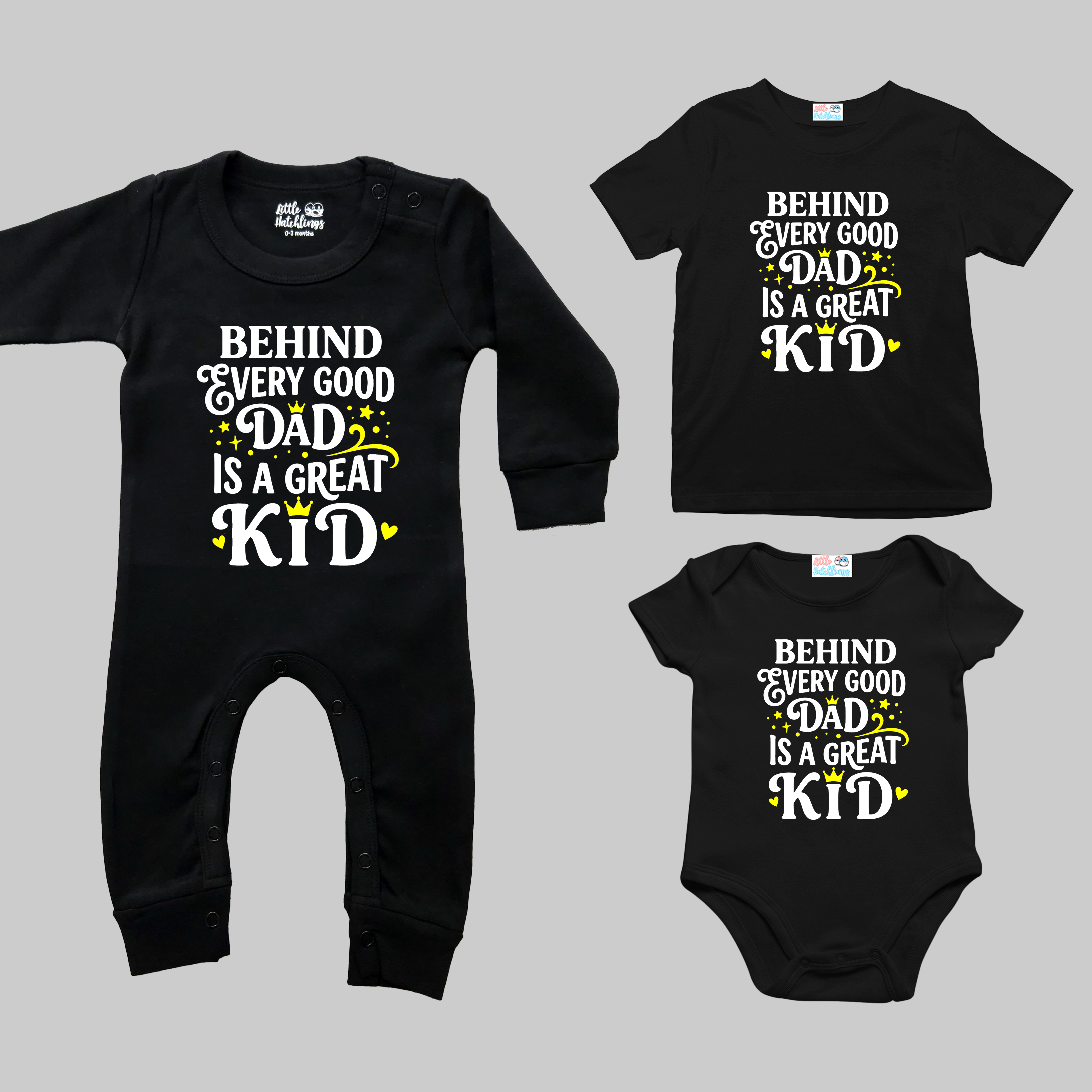 The Father's Day Combo - Good + Great Kid & Dad Black Combo