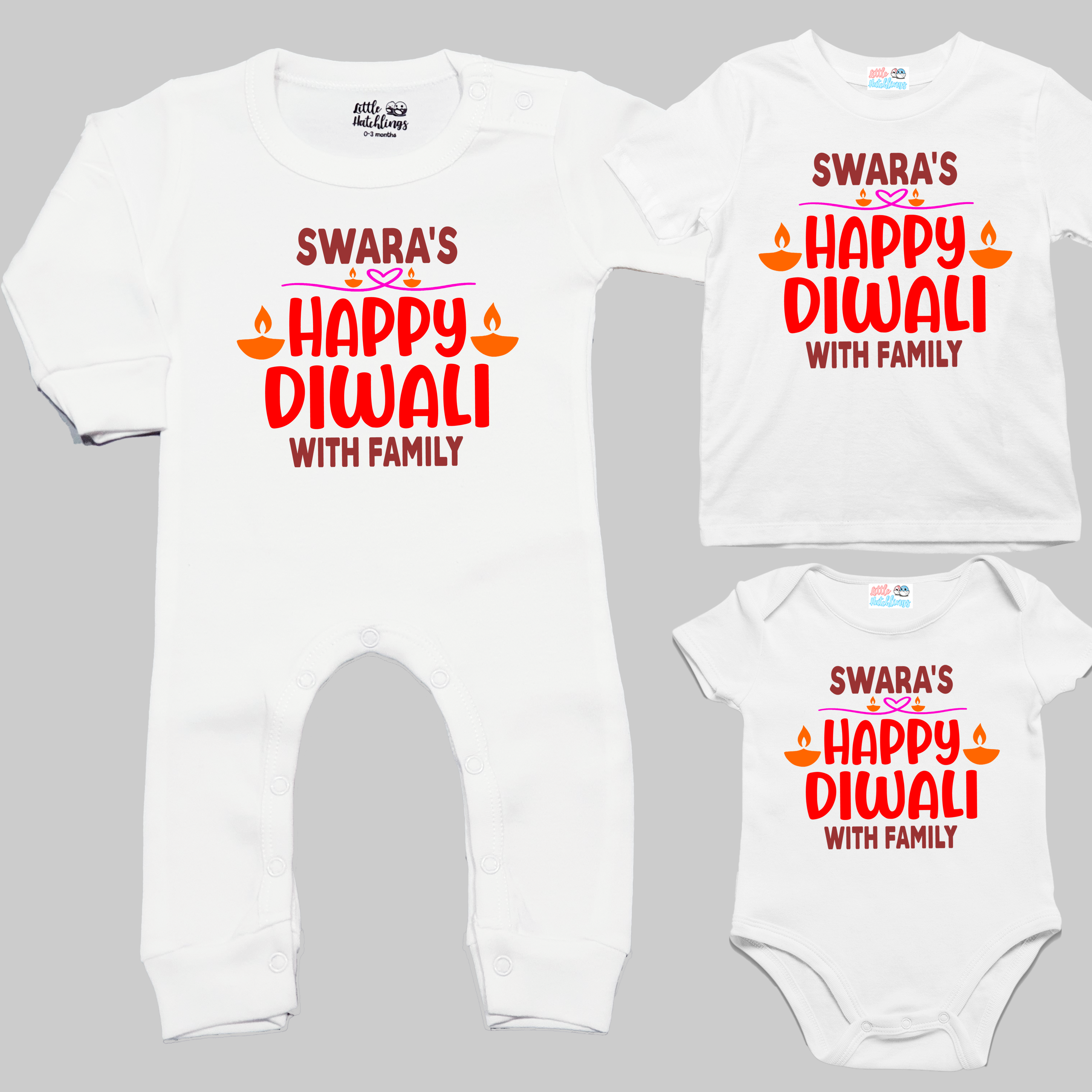 Happy Diwali with Family White