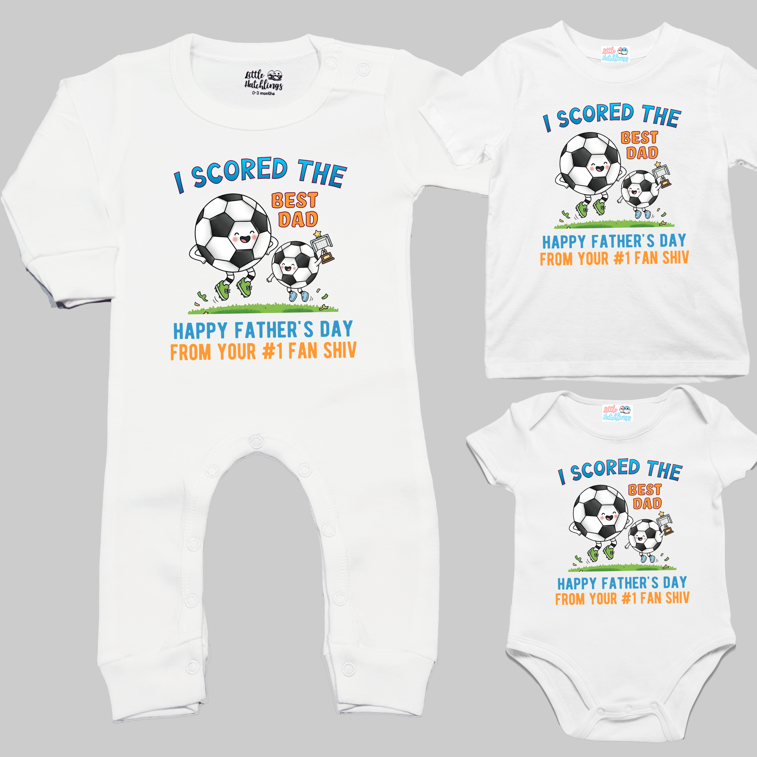 I Scored The Best Dad - Father's Day White (Football)