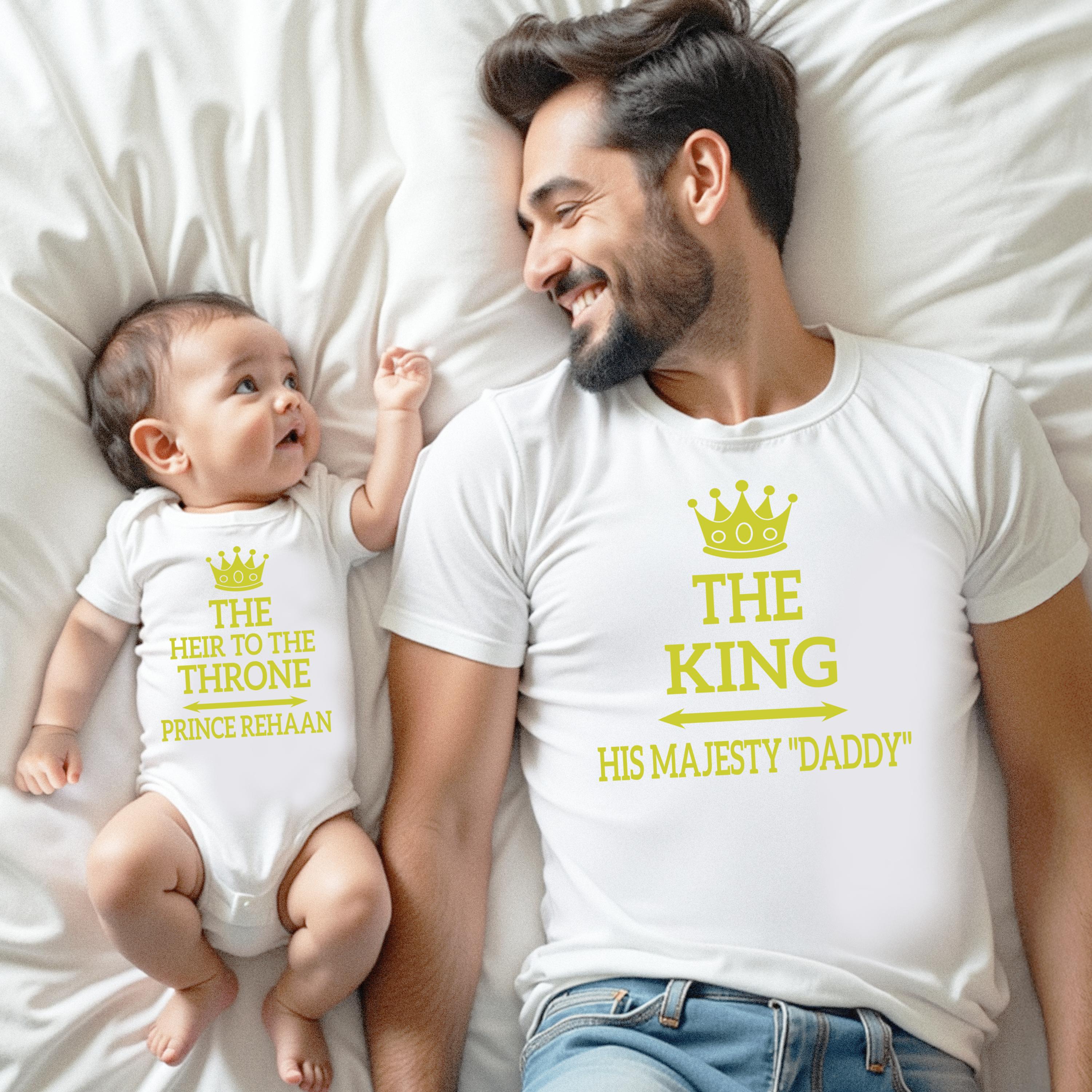 The King + The Heir With Name White Combo
