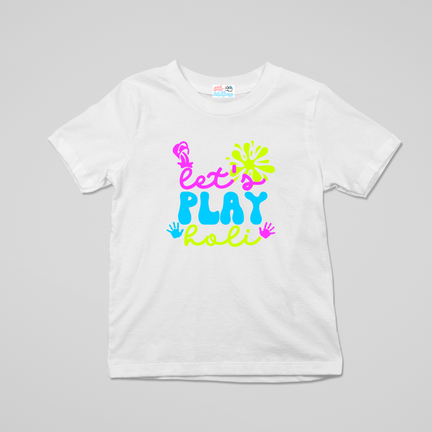 Lets Play Holi White Onesie / Romper / Tshirt