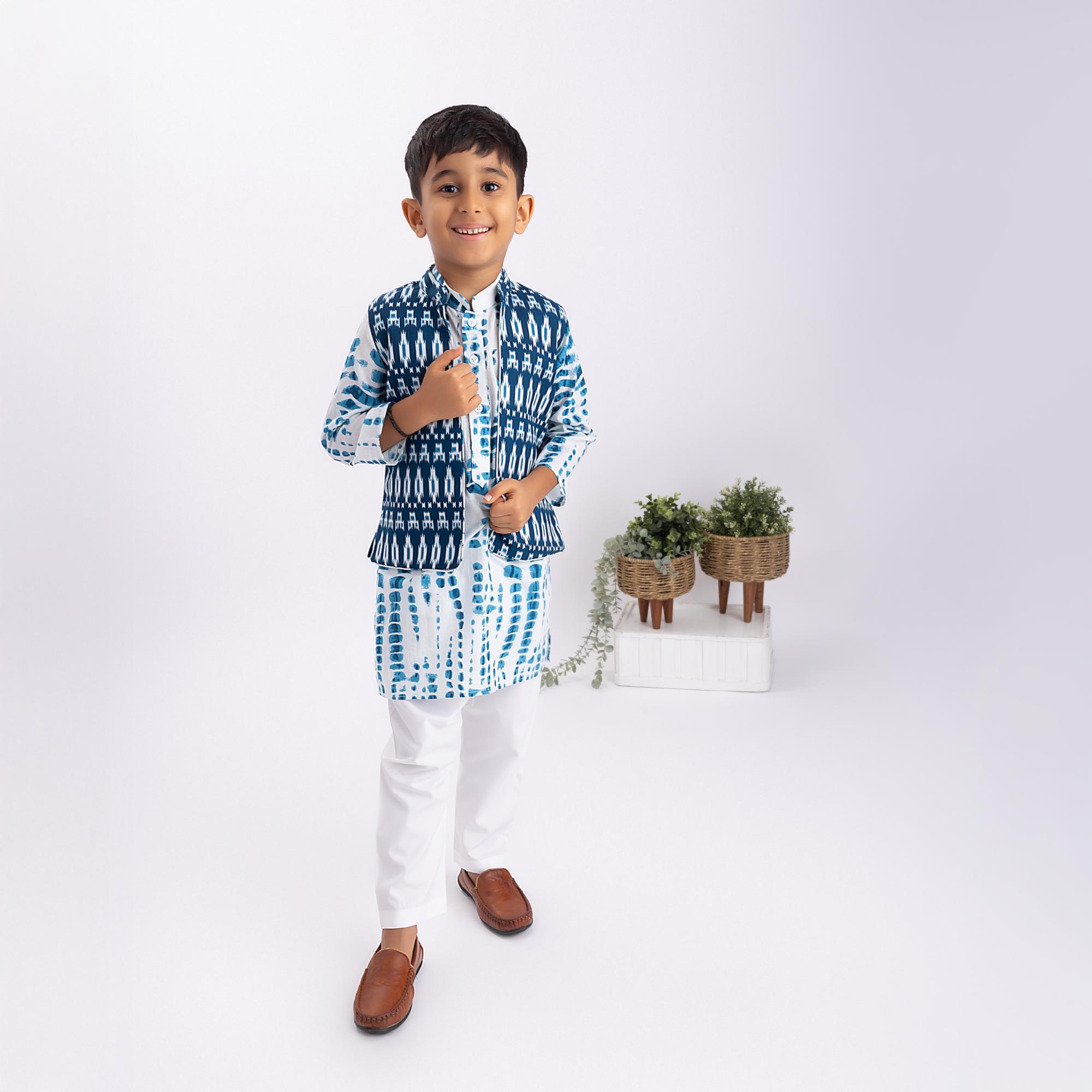 Neel Sangam Festive Kurta Jacket Set
