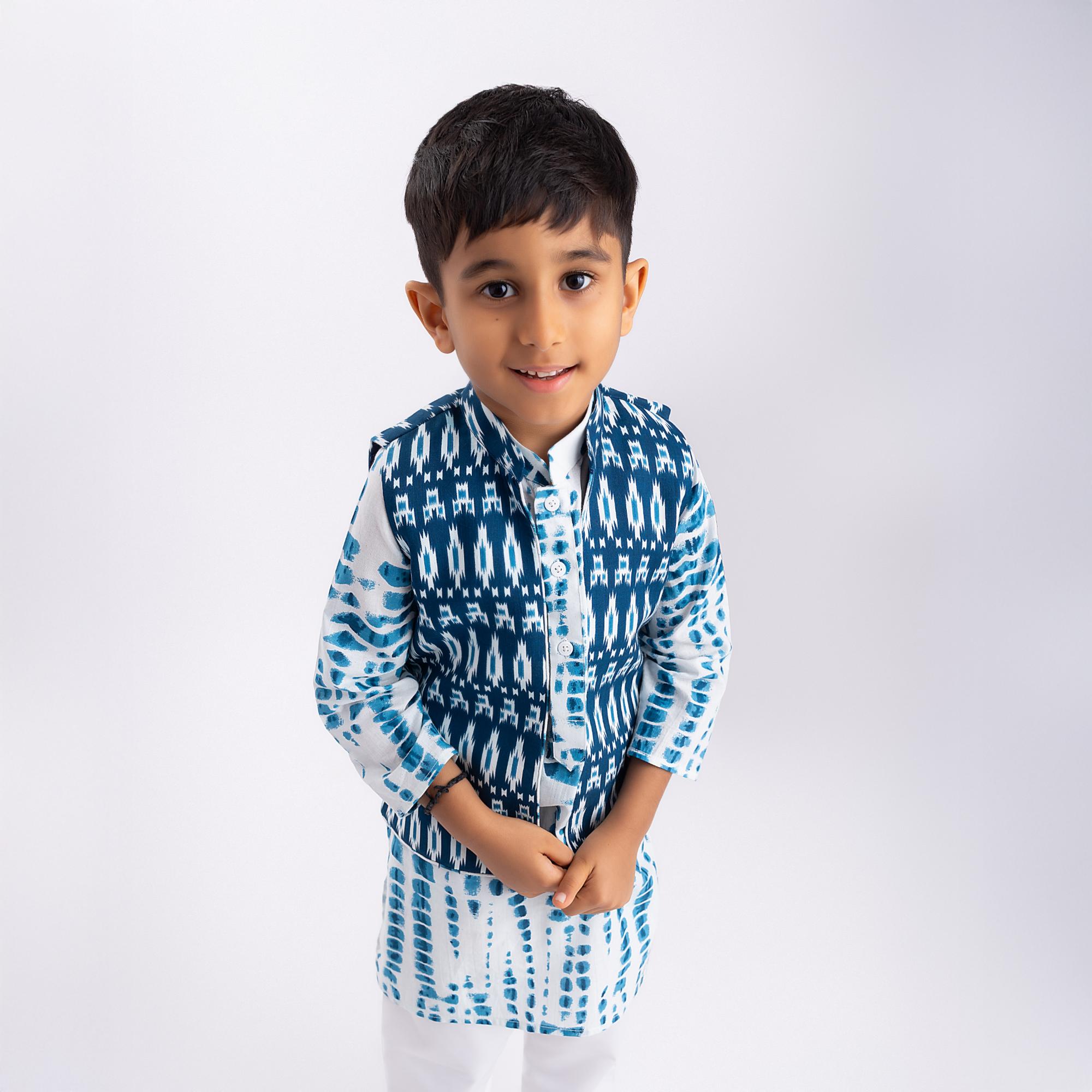 Neel Sangam Festive Kurta Jacket Set