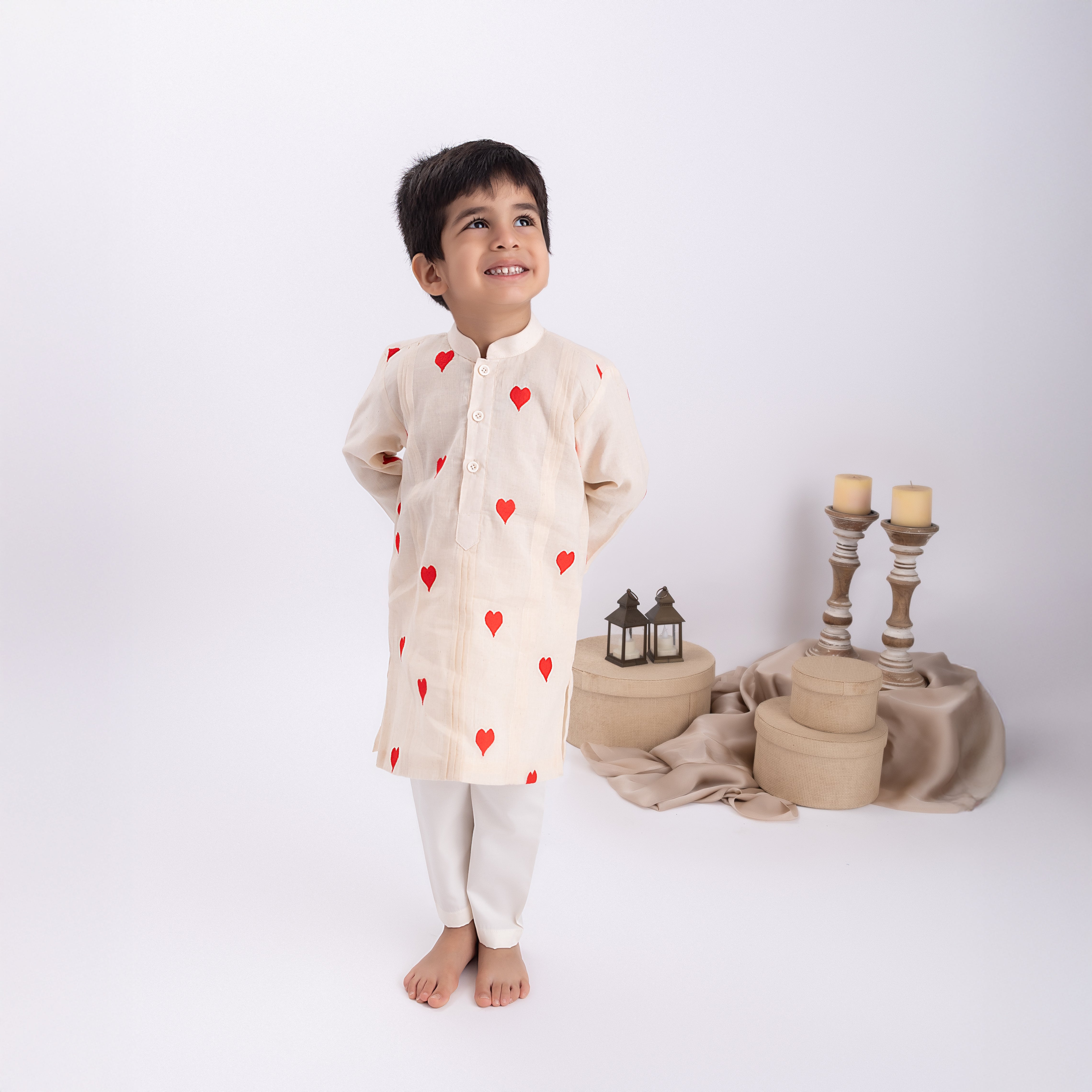 Hearts Kurta Set
