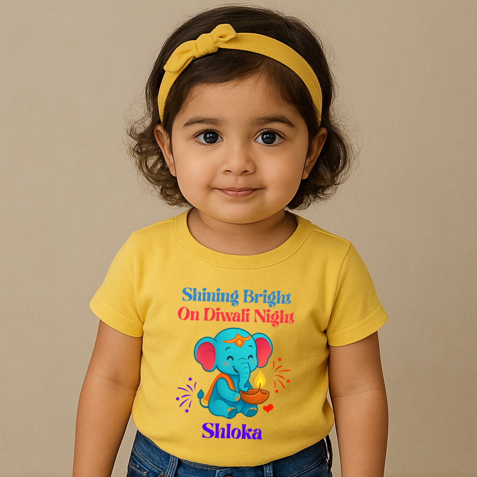 Shining Bright on Diwali Night Yellow