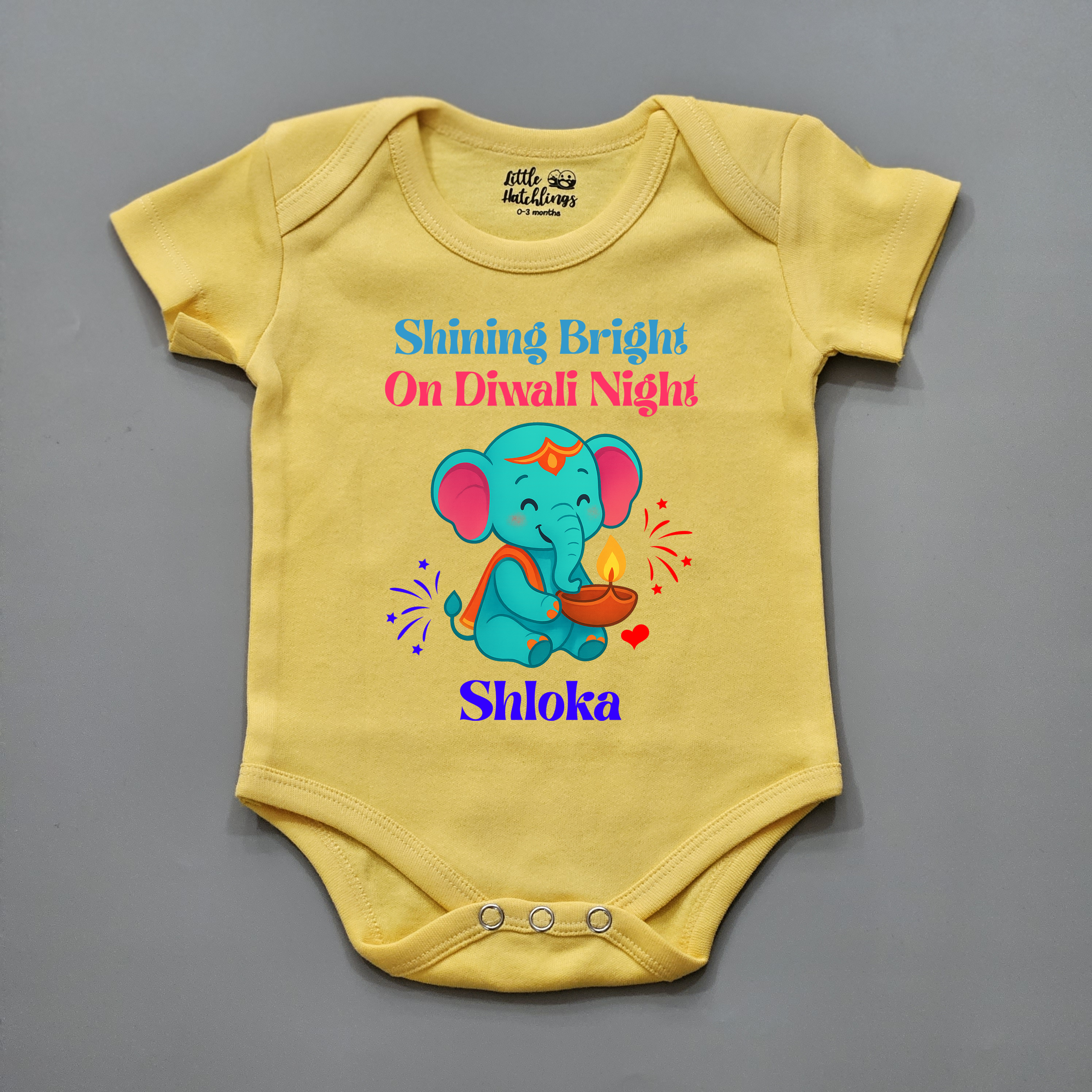 Shining Bright on Diwali Night Yellow