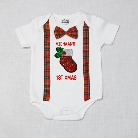 files/LH_White_Onesie_BowSuspender_Plaid_First_Xmas_Name_StockingDone.png